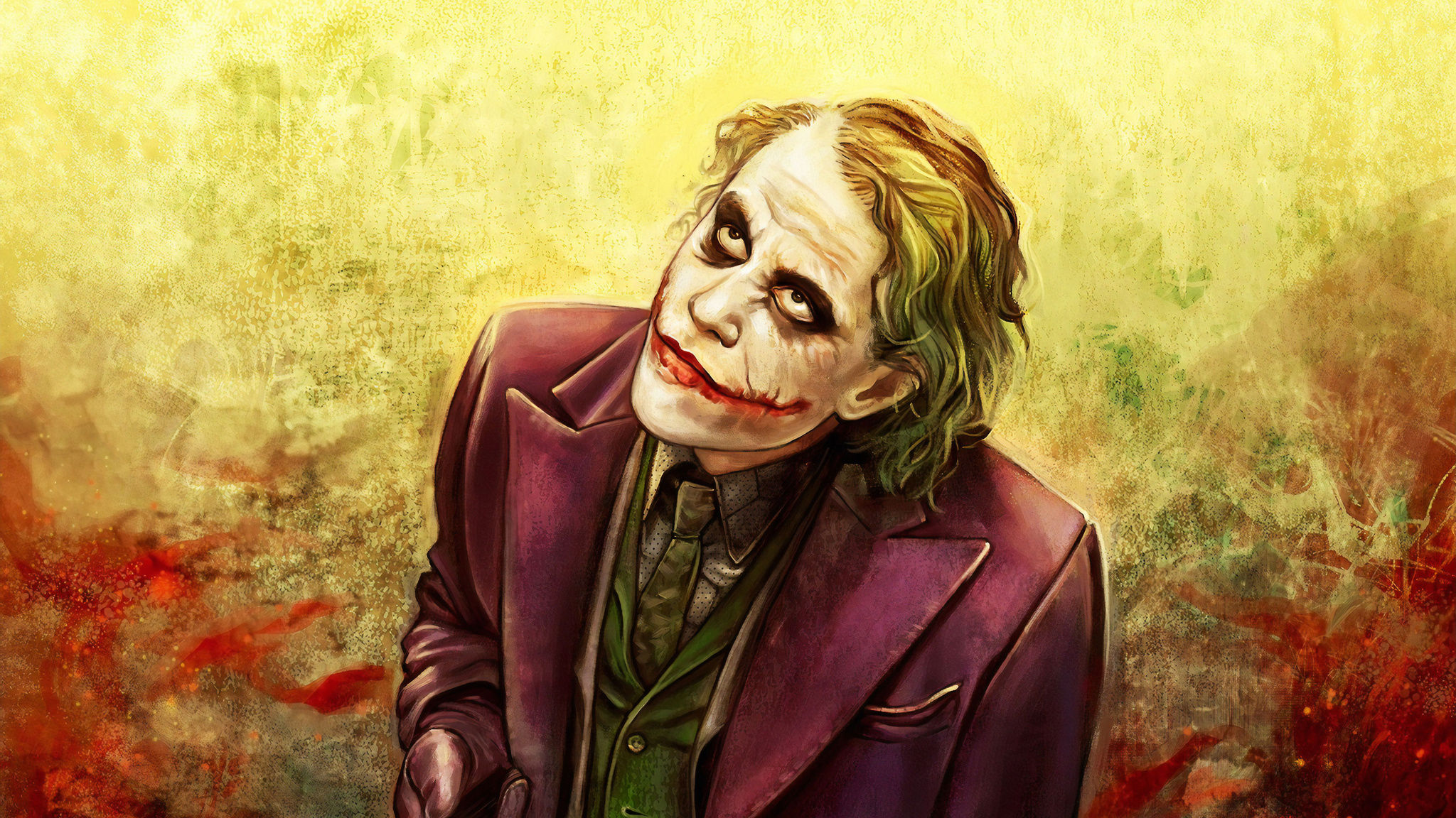 Wallpaper #gGgJJJMBSpphPi3-ljeM117 2048x1152 Joker Heath Ledger Art 4K 2019 Wallpaper2048x1152 Resolution