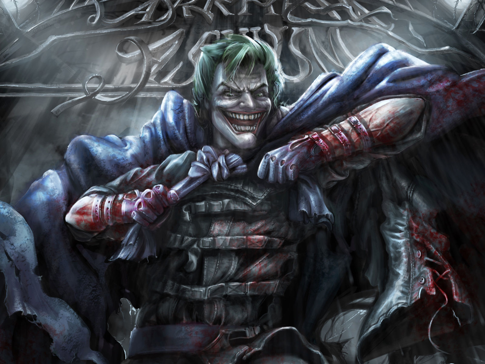 Wallpaper #kRpiUZMB1yWOL4qg3IHY122 1600x1200 Joker Arkham Asylum Artwork Wallpaper1600x1200 Resolution HD