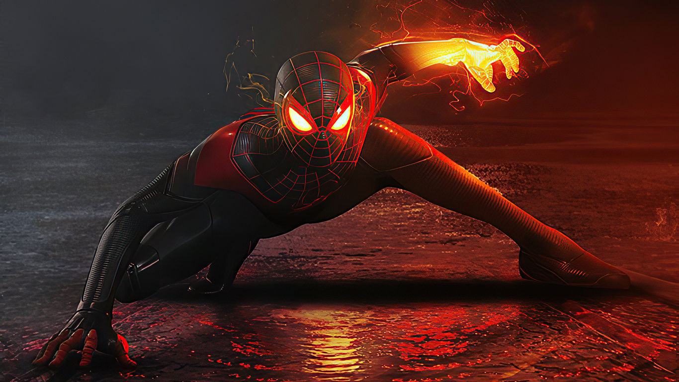 Wallpaper #gBkLBY8BtGB6xQ78w1AZ13 1366x768 2020 Black Spiderman 4K Artwork Laptop HD Hd 4K Wallpapers