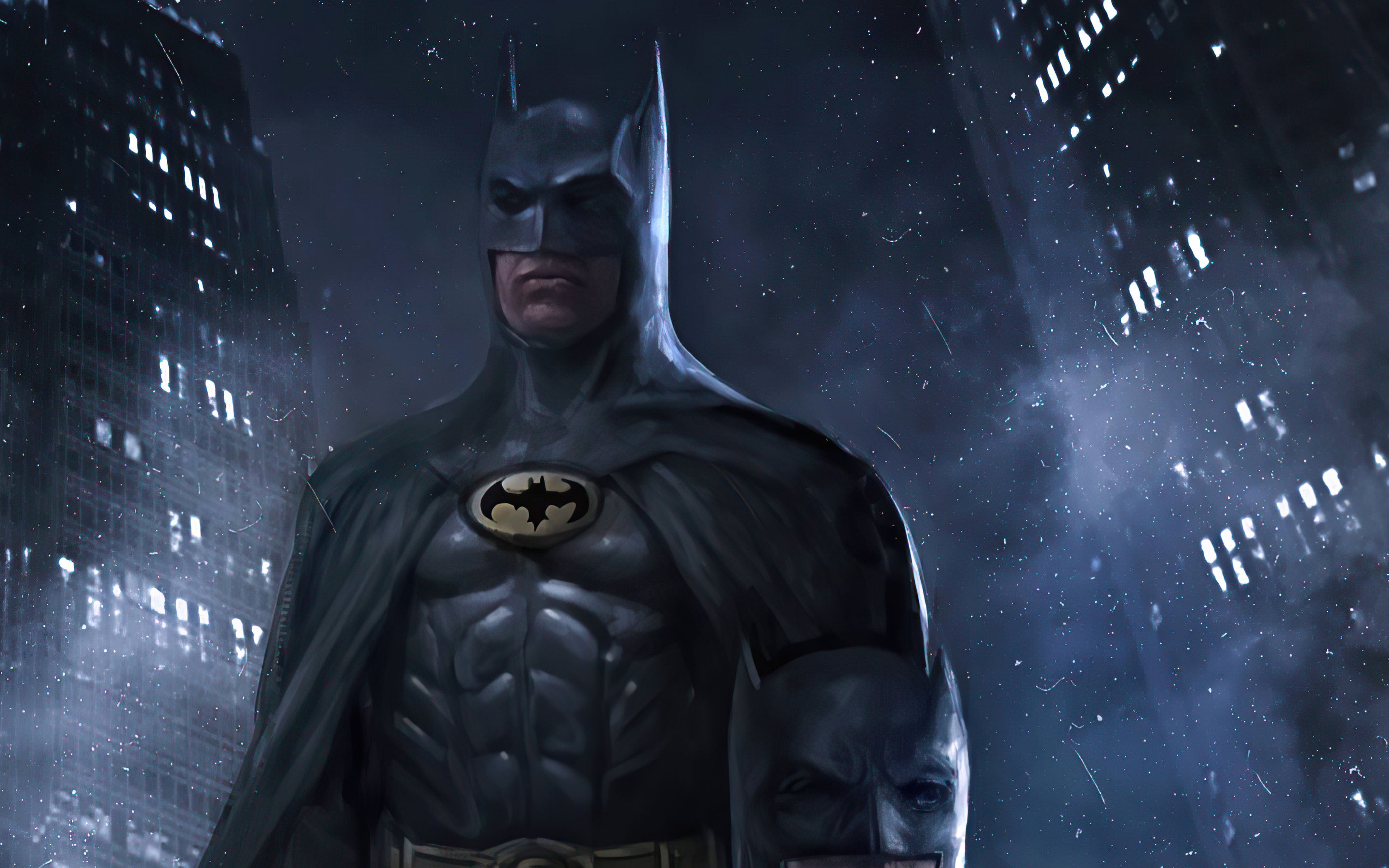 Wallpaper #XAAI7I4BSdW8dNourhNo30 2880x1800 Batman Michael Keaton Artwork Macbook Pro Retina HD 4K