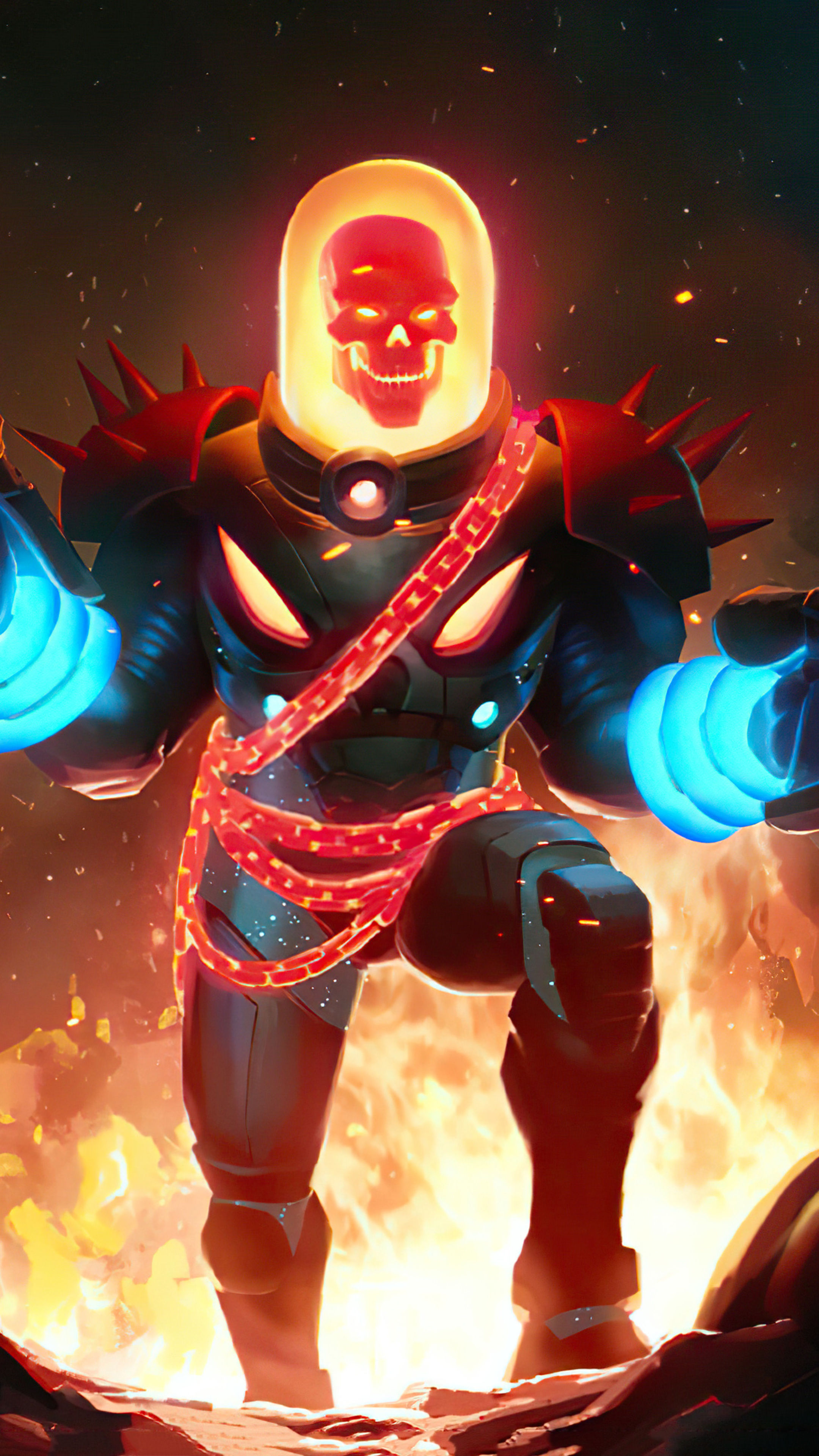 Wallpaper #4_QTOpMBKFX8bn3r23cf229 2160x3840 Cosmic Ghost Rider Marvel Contest of Champions Sony Xperia X