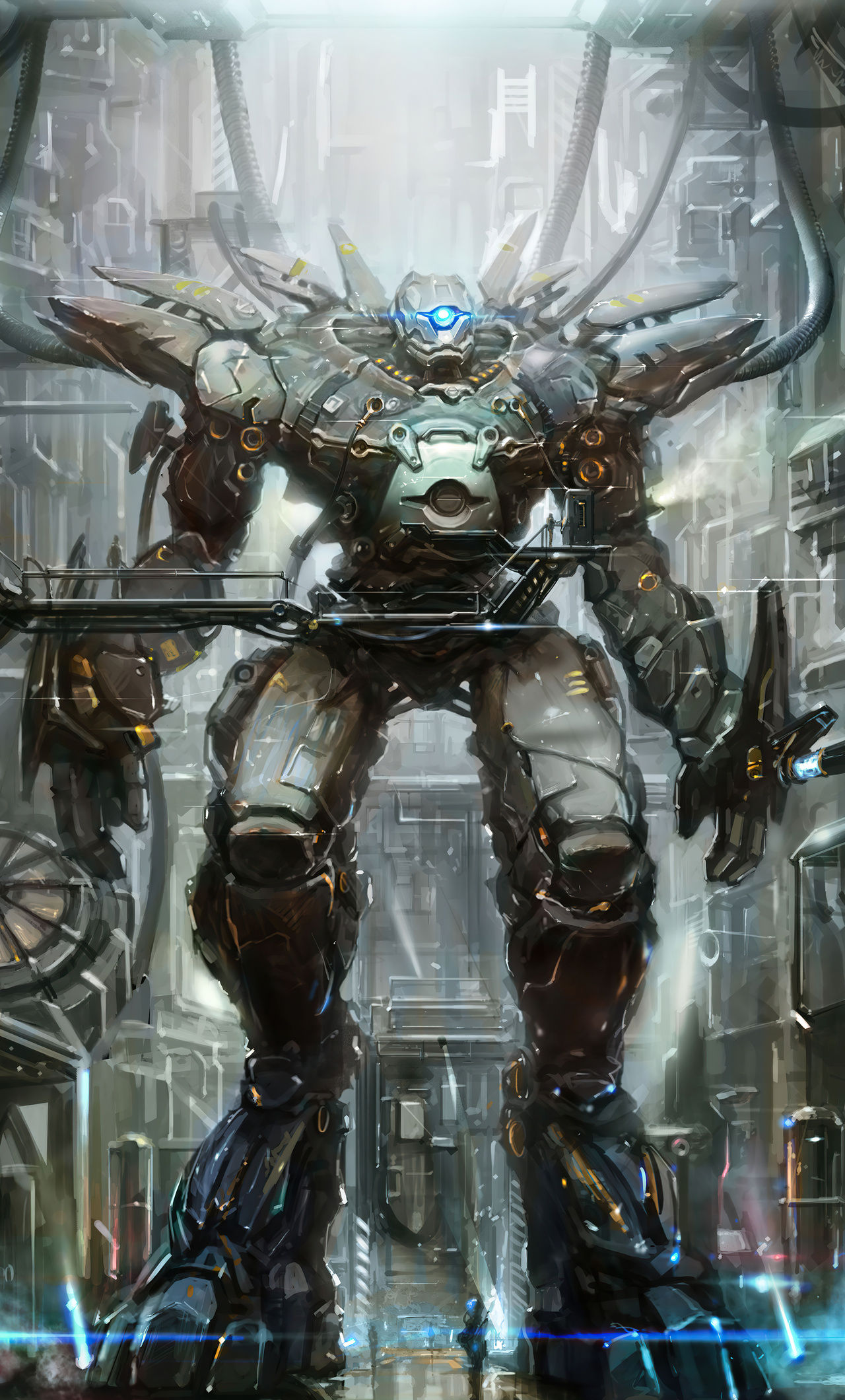 Wallpaper #v2fQCZMBSpphPi3-ZdHj25 1280x2120 Scifi Freaky Robot 4K iPhone 6 HD 4K Wallpapers Images