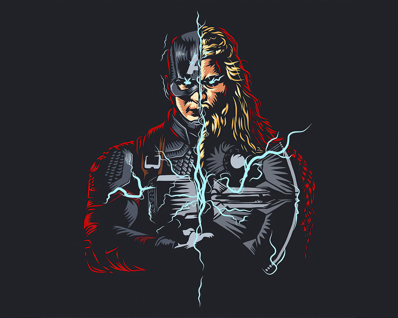 Wallpaper #pXQvwo4B_8f4nGFah26c5 1280x1024 Captain America vs Thor 5K 1280x1024 Resolution HD 4K