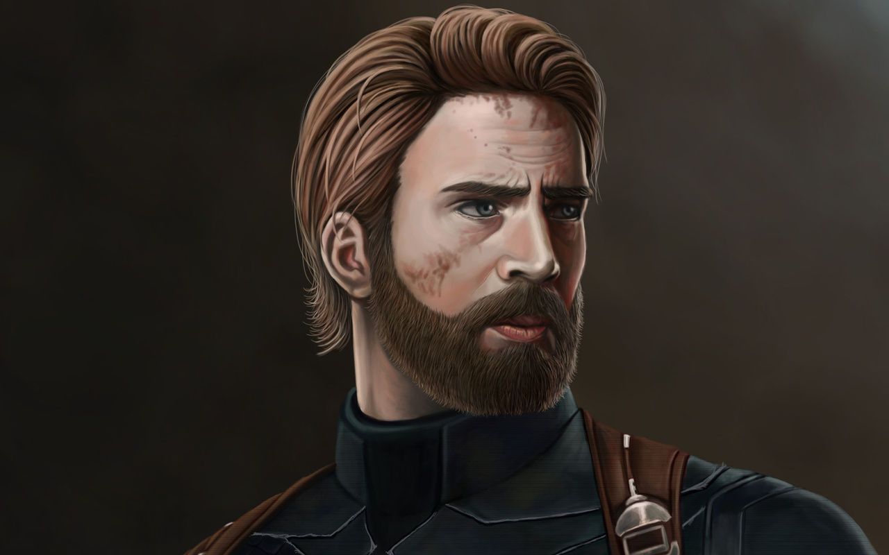Wallpaper #Qn1l8Y4Bnwiau_P6dwnb39 1280x800 Captain America with Beard 720p HD 4K Wallpapers Images