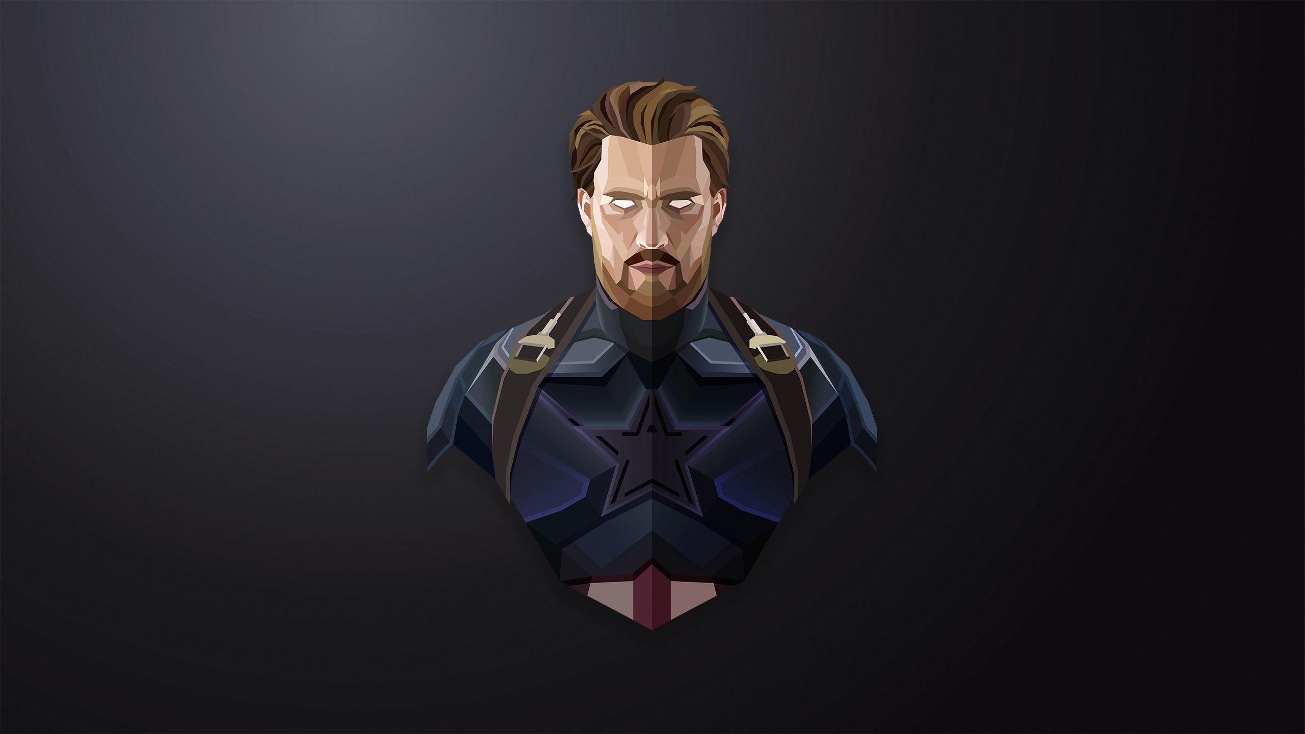 Wallpaper #LXQJxo4B_8f4nGFaGnEF3 2560x1440 Captain America Lowpoly Minimalism 1440p Resolution HD 4K