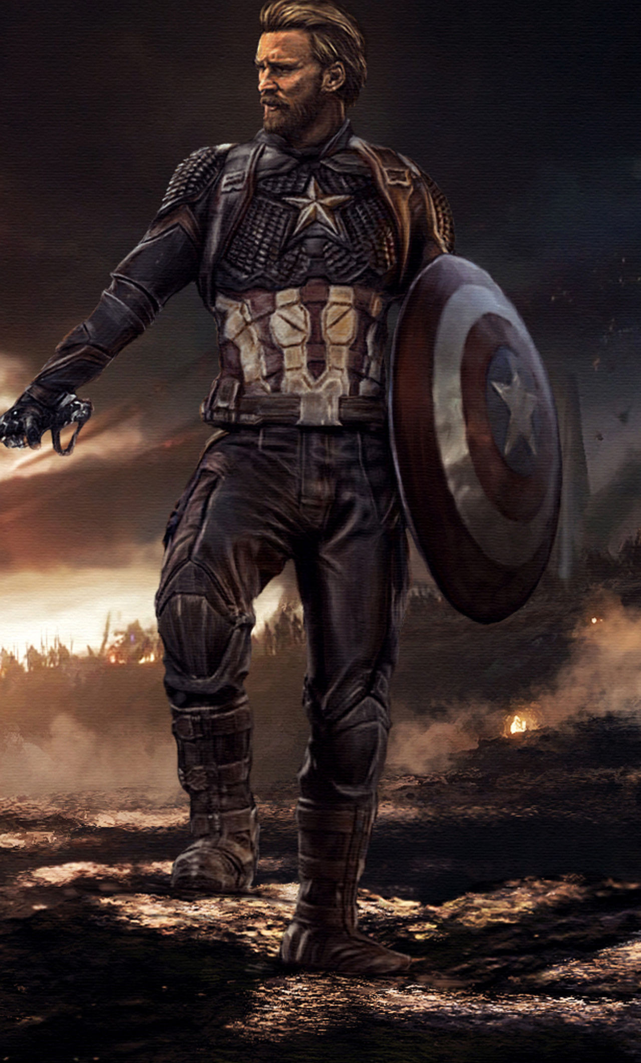 Wallpaper #knQtwo4B_8f4nGFajm4354 1280x2120 Captain America Mjolnir and Shield 2020 iPhone 6 HD 4K