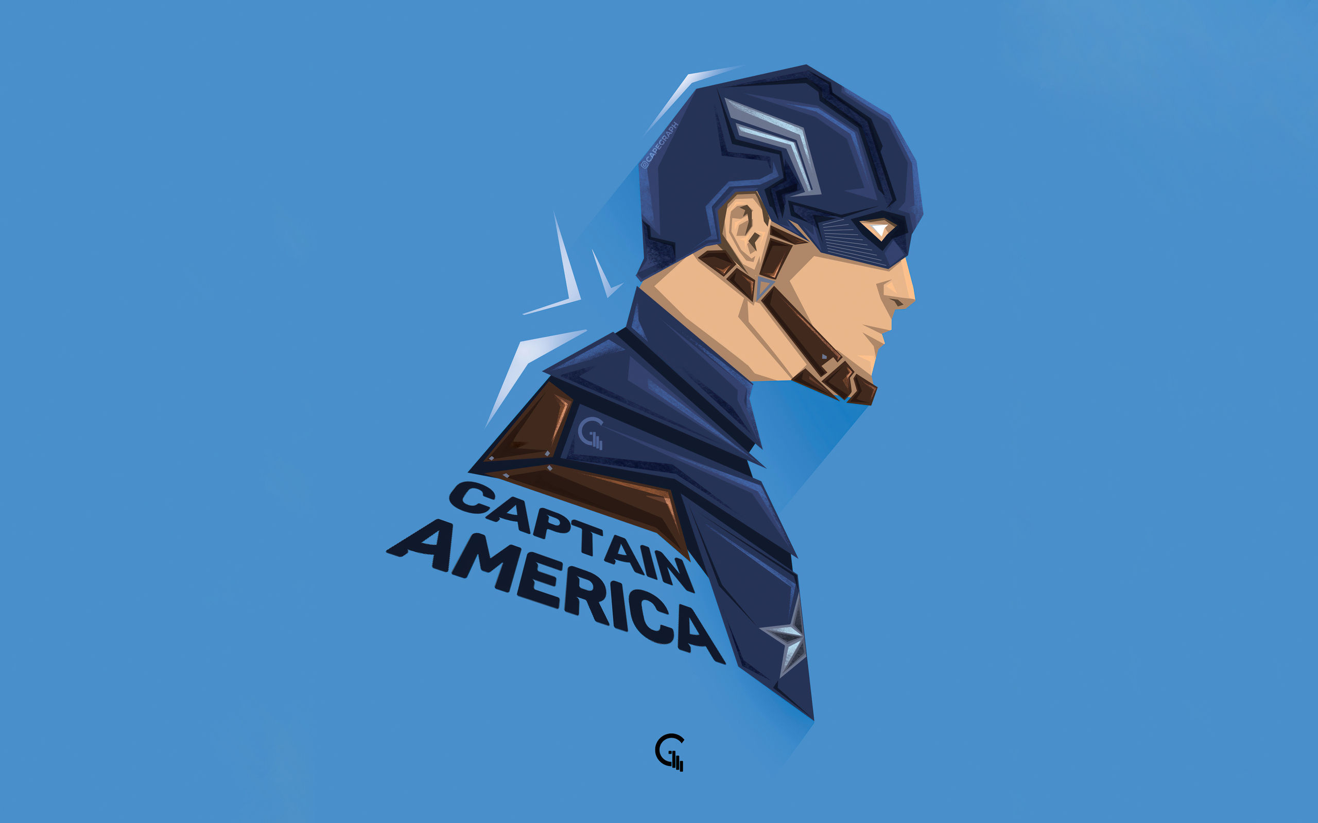 Wallpaper #36VyOJMBVBiSkHCa6I2W328 2560x1600 Captain America Pop Head Minimal 5K Wallpaper2560x1600