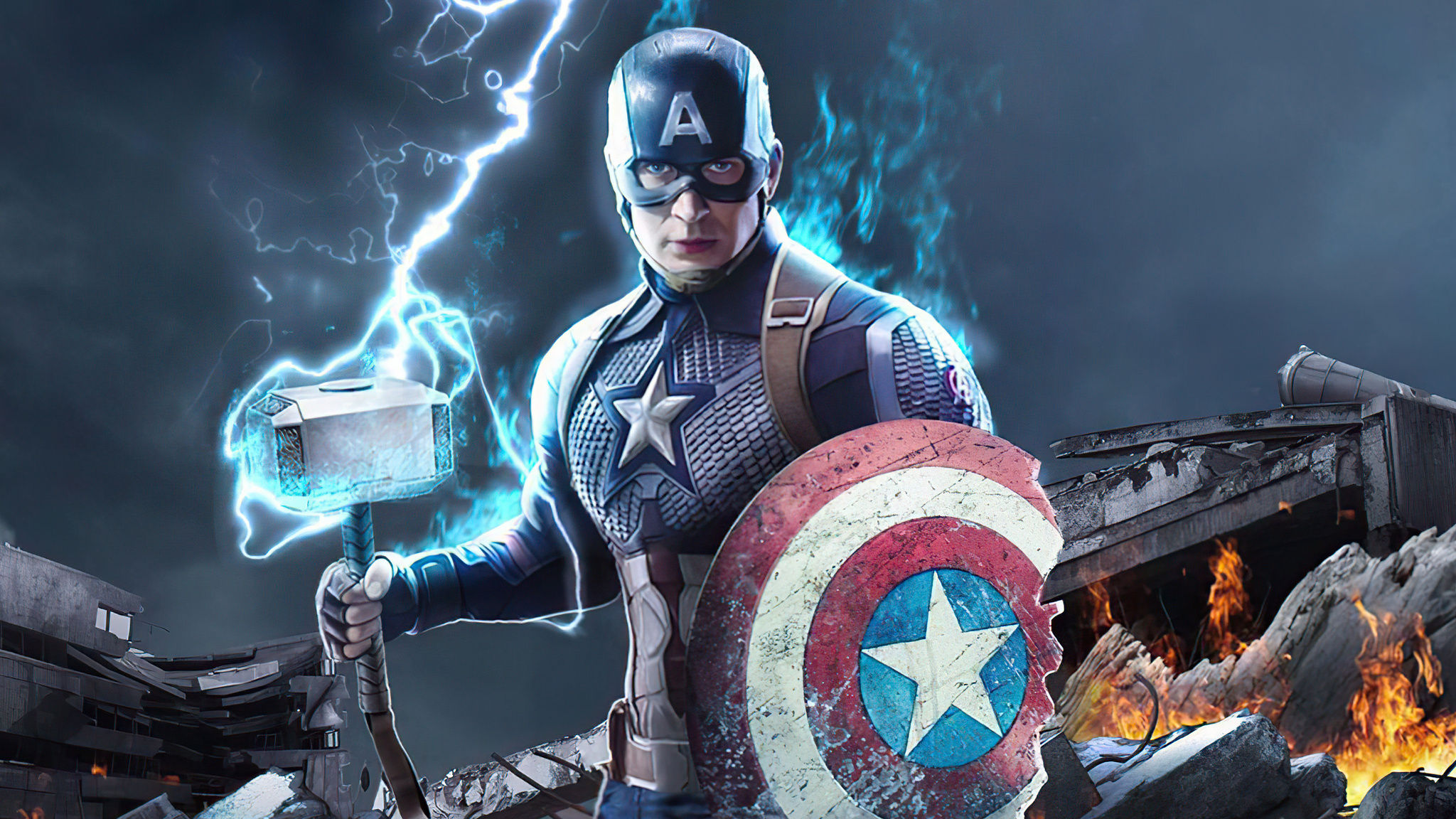Wallpaper #EX0K8Y4Bnwiau_P6fAhh14 2048x1152 Captain America with Broken Shield Wallpaper2048x1152