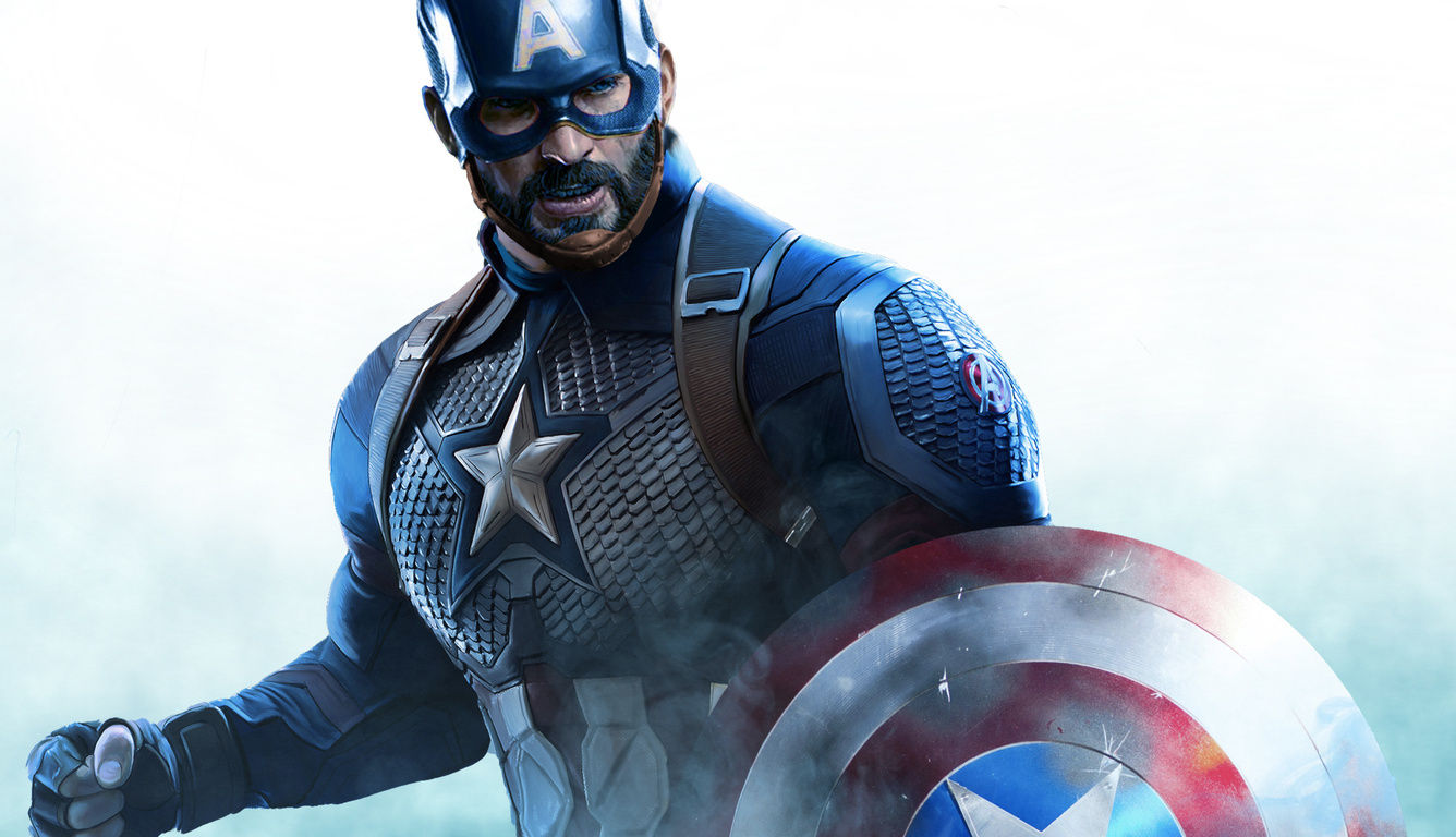 Wallpaper #KH0Q8Y4Bnwiau_P66Aip51 1336x768 Captain America Beard Artwork Laptop HD Hd 4K Wallpapers