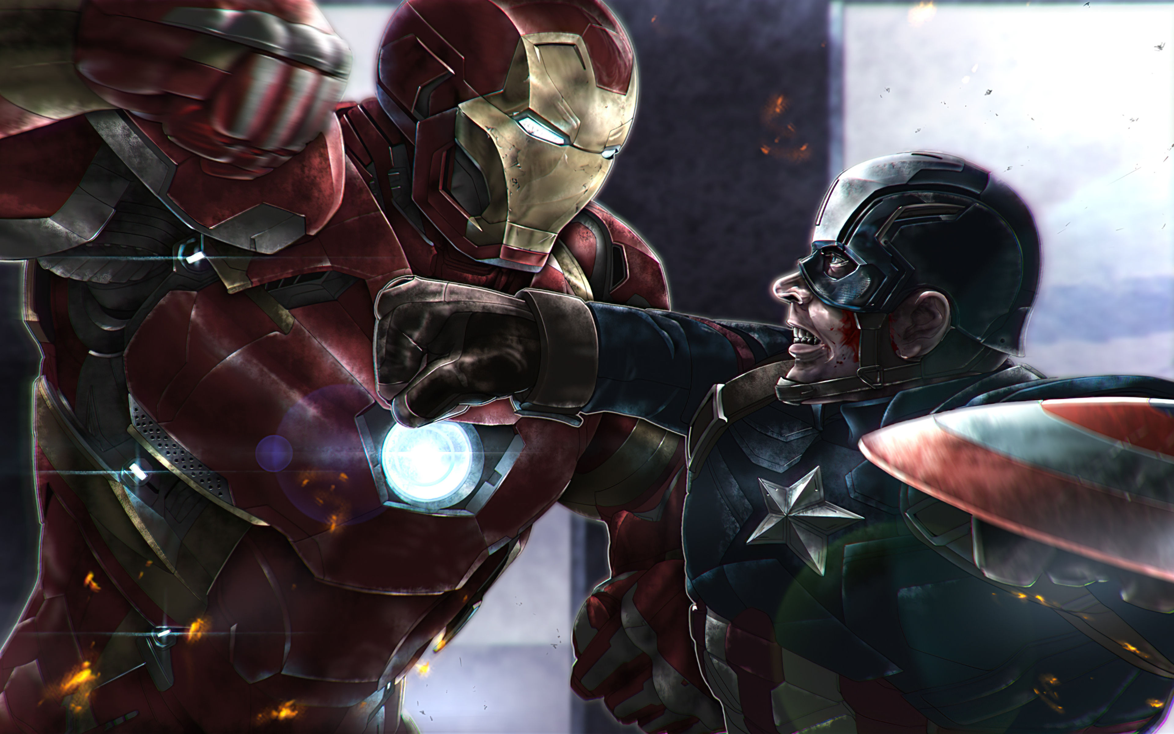 Wallpaper B0C9D 3840x2400 Captain America vs Iron Man 4K 2020 4K HD 4K Wallpapers HD Wallpaper B0C9D