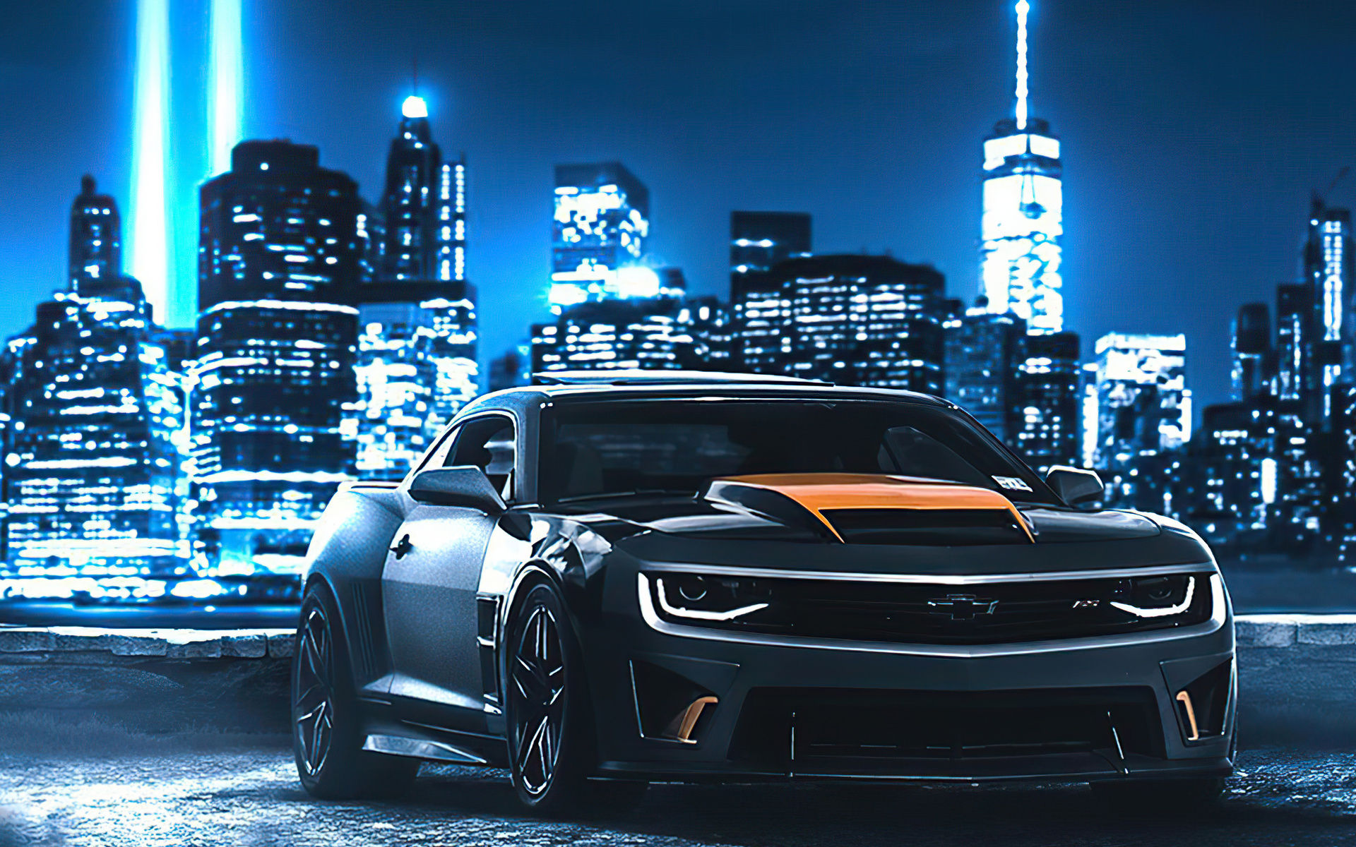 Wallpaper #bABr5I4BSdW8dNouBwtd50 1920x1200 Camaro in Neon City 4K 1080p Resolution HD 4K Wallpapers