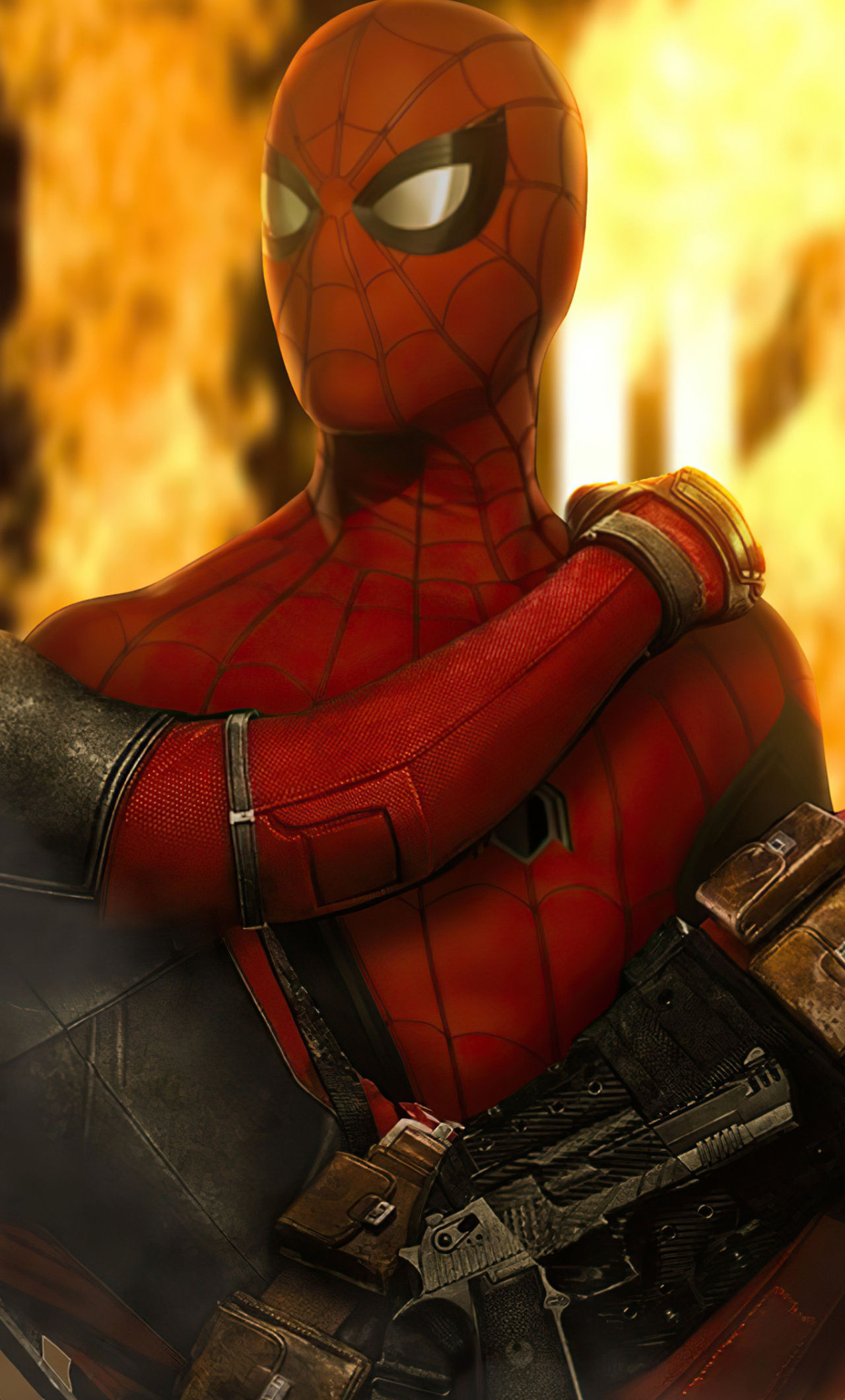Wallpaper #oxmiE48BtGB6xQ78bGYS49 1280x2120 Spiderman Holding Deadpool iPhone 6 HD 4K Wallpapers Images
