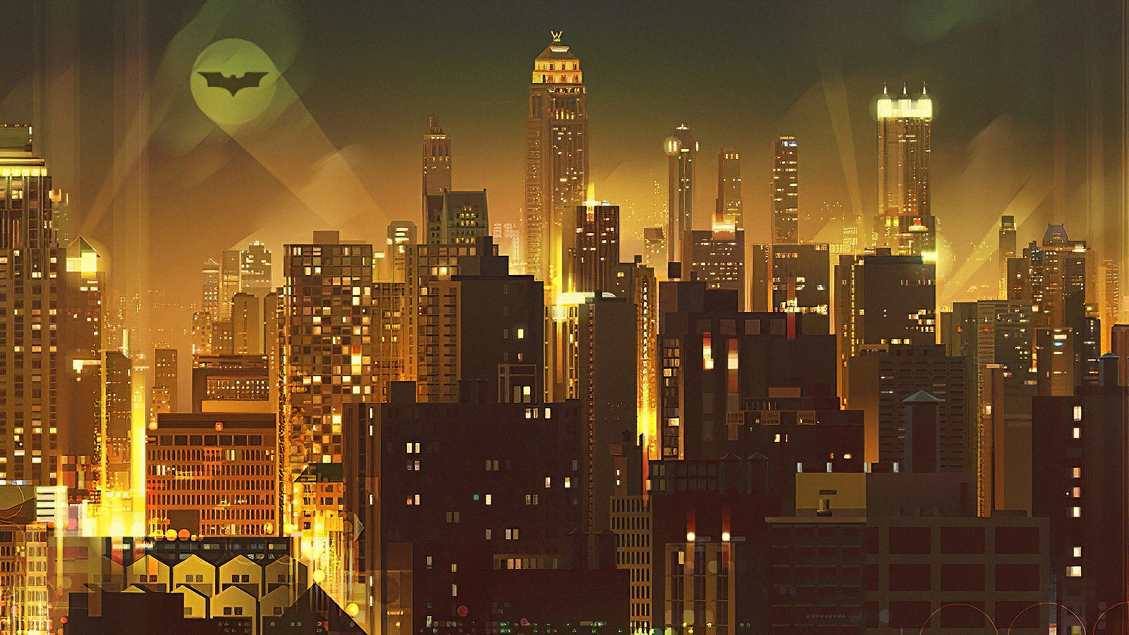 Wallpaper #A0J5PZMBOBpx0NhmQMUQ203 1600x900 Gotham City Digital Art 4K Wallpaper1600x900 Resolution HD 4K