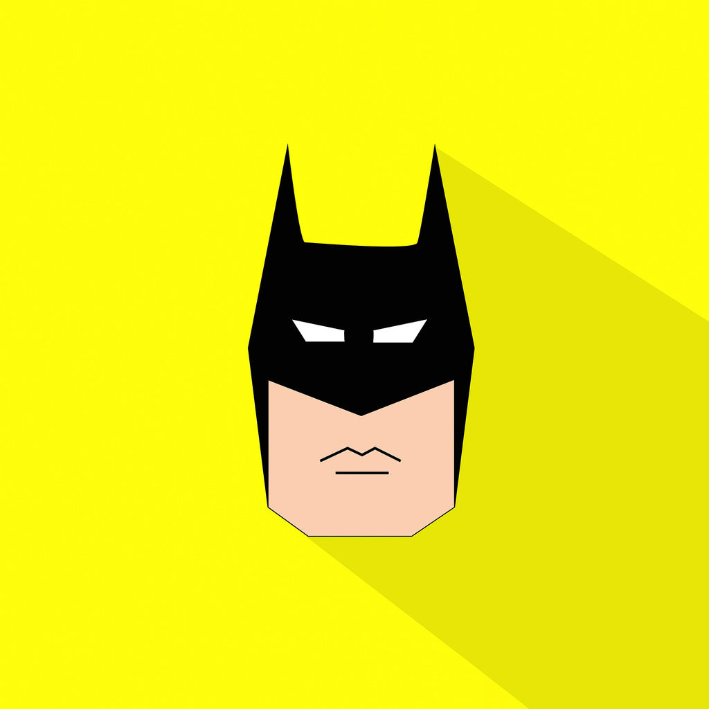 Wallpaper #1WfB-JIBSpphPi3-ior092 1024x1024 Batman Face Logo Minimal 5K 1024x1024 Resolution HD 4K