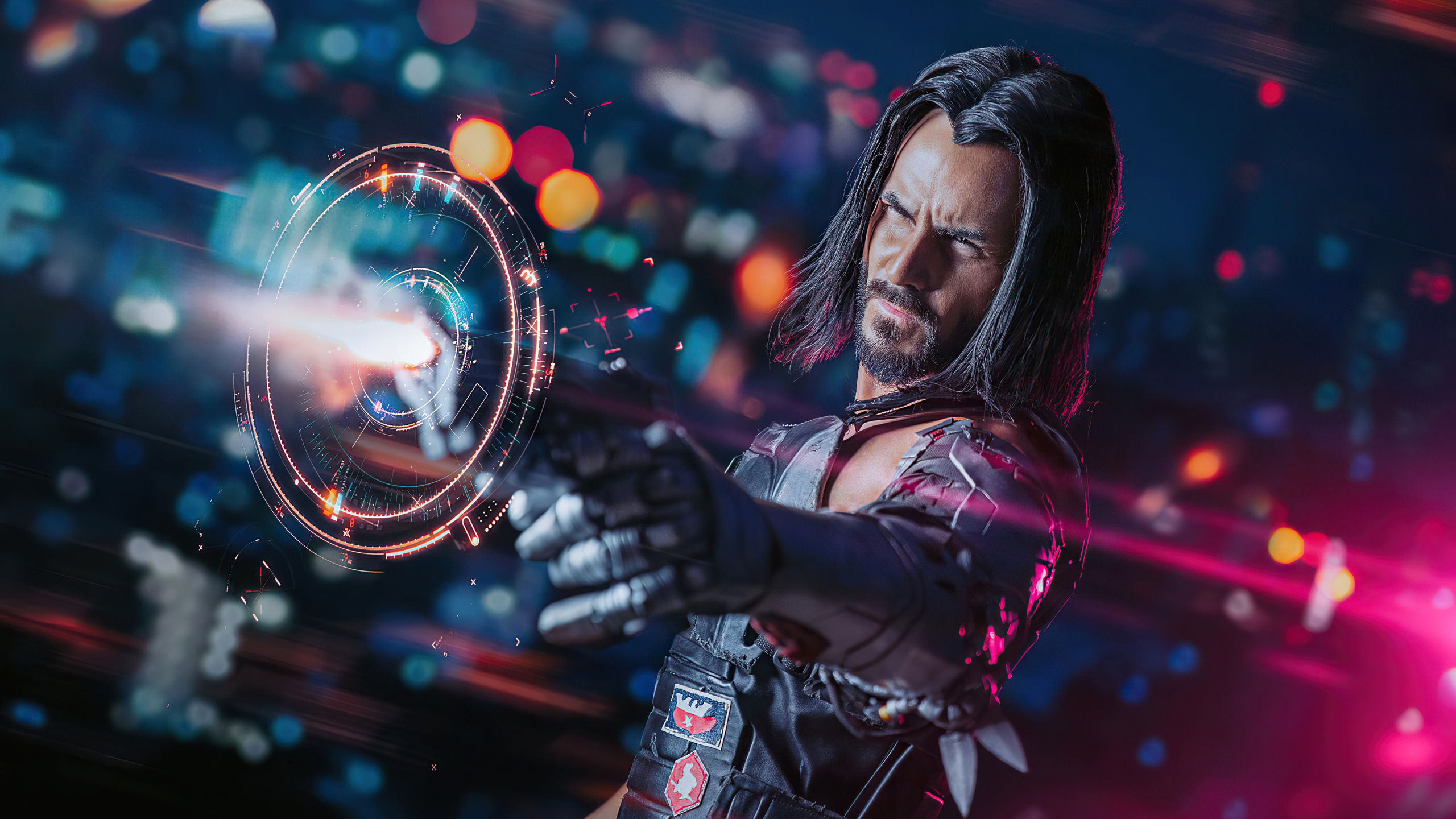 Wallpaper #M7ig1pIBJvJKYCmEdt_e53 2560x1440 Cyberpunk 2077 Johnny Silverhand Cosplay 1440p Resolution HD