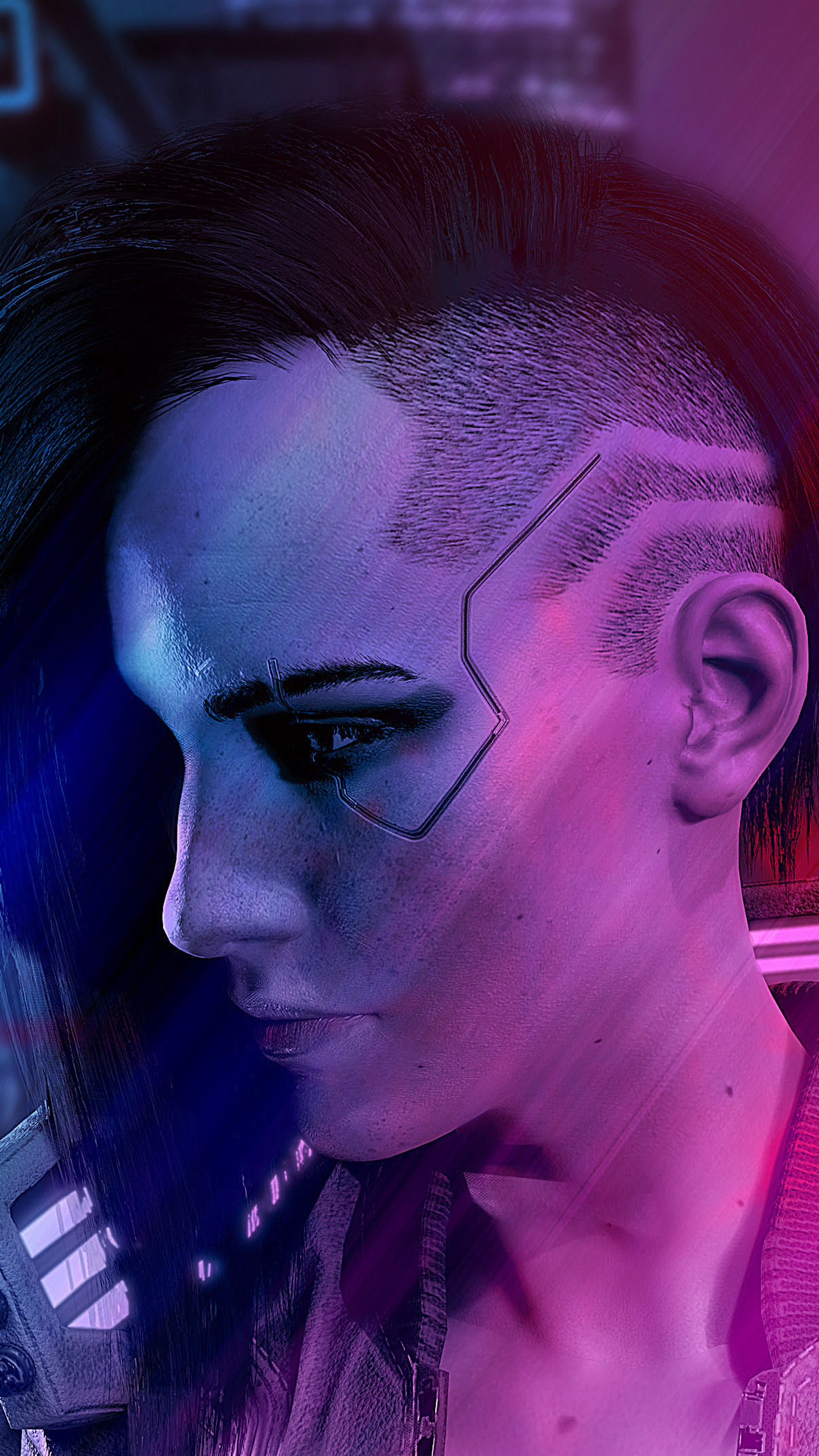 Wallpaper #Imh7F5MBSpphPi3-_A9s59 1440x2560 Cyberpunk 2077 Neon Lights 4K Samsung Galaxy S6s7 Google