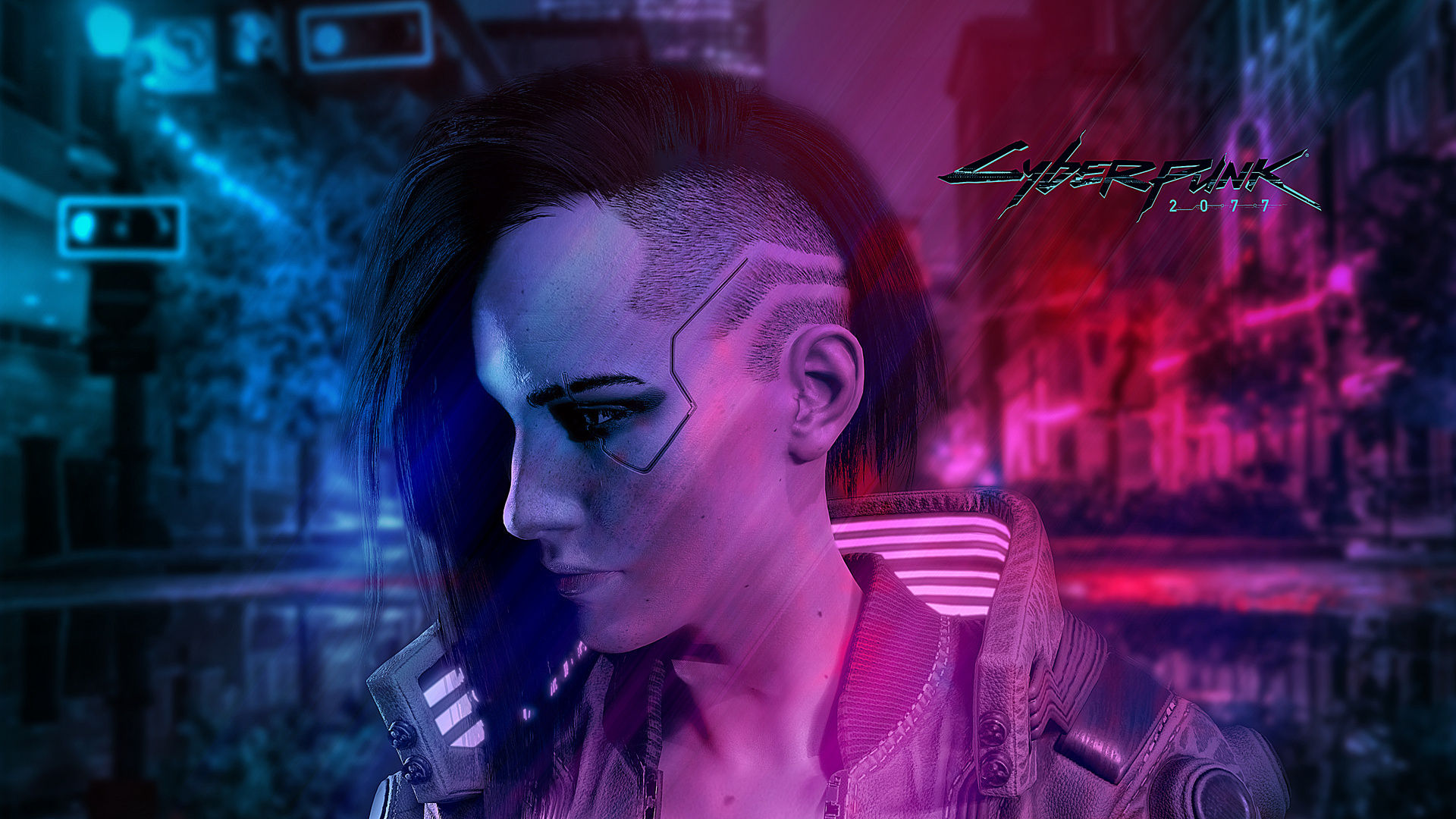 Wallpaper #OEXLk44B7YBJg1BVEZ9g17 1920x1080 Cyberpunk 2077 Neon Lights 4K Laptop Full HD 1080p HD 4K