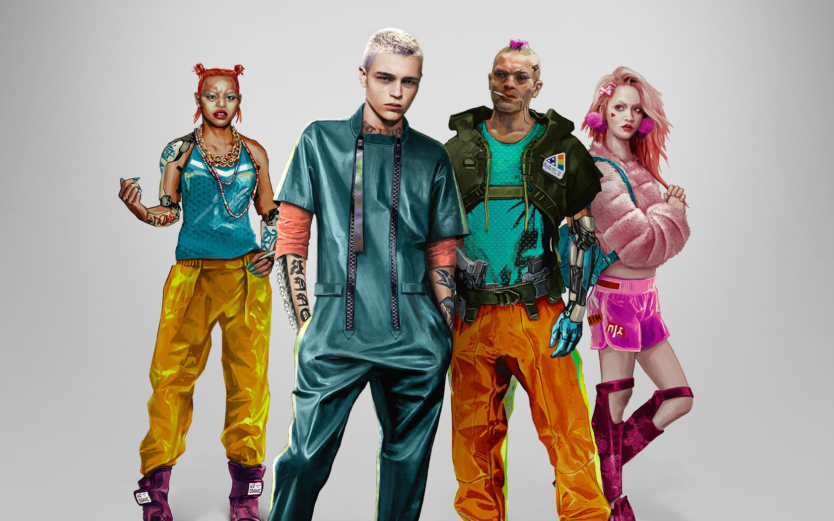 Wallpaper #zBlyBI8BtGB6xQ78XU4a6 1680x1050 Cyberpunk 2077 Kitsch Characters 1680x1050 Resolution HD 4K