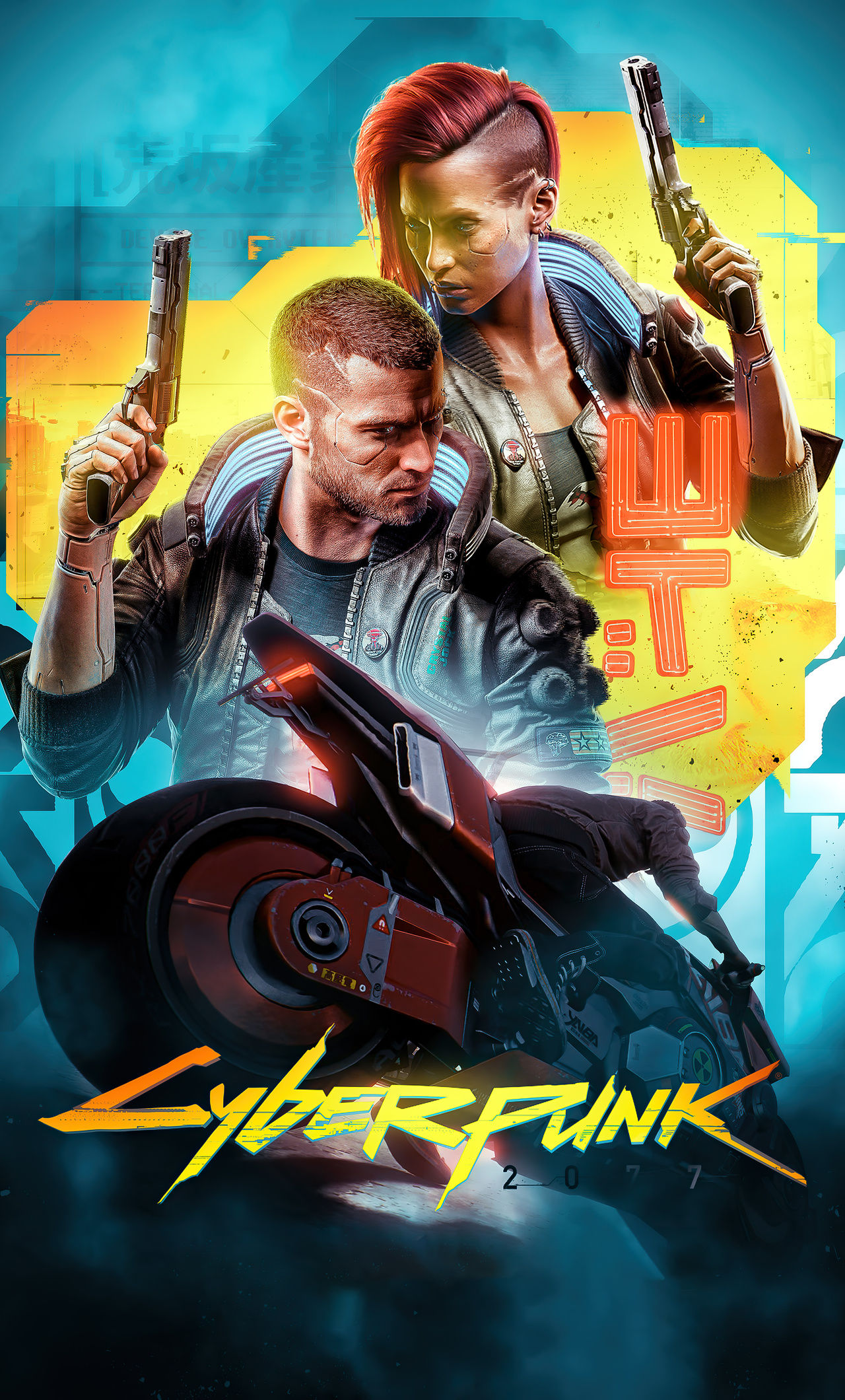 Wallpaper #I__ea5MB3lSXT3zU1emG37 1280x2120 Cyberpunk 2077 Futuristic Poster 4K iPhone 6 HD 4K