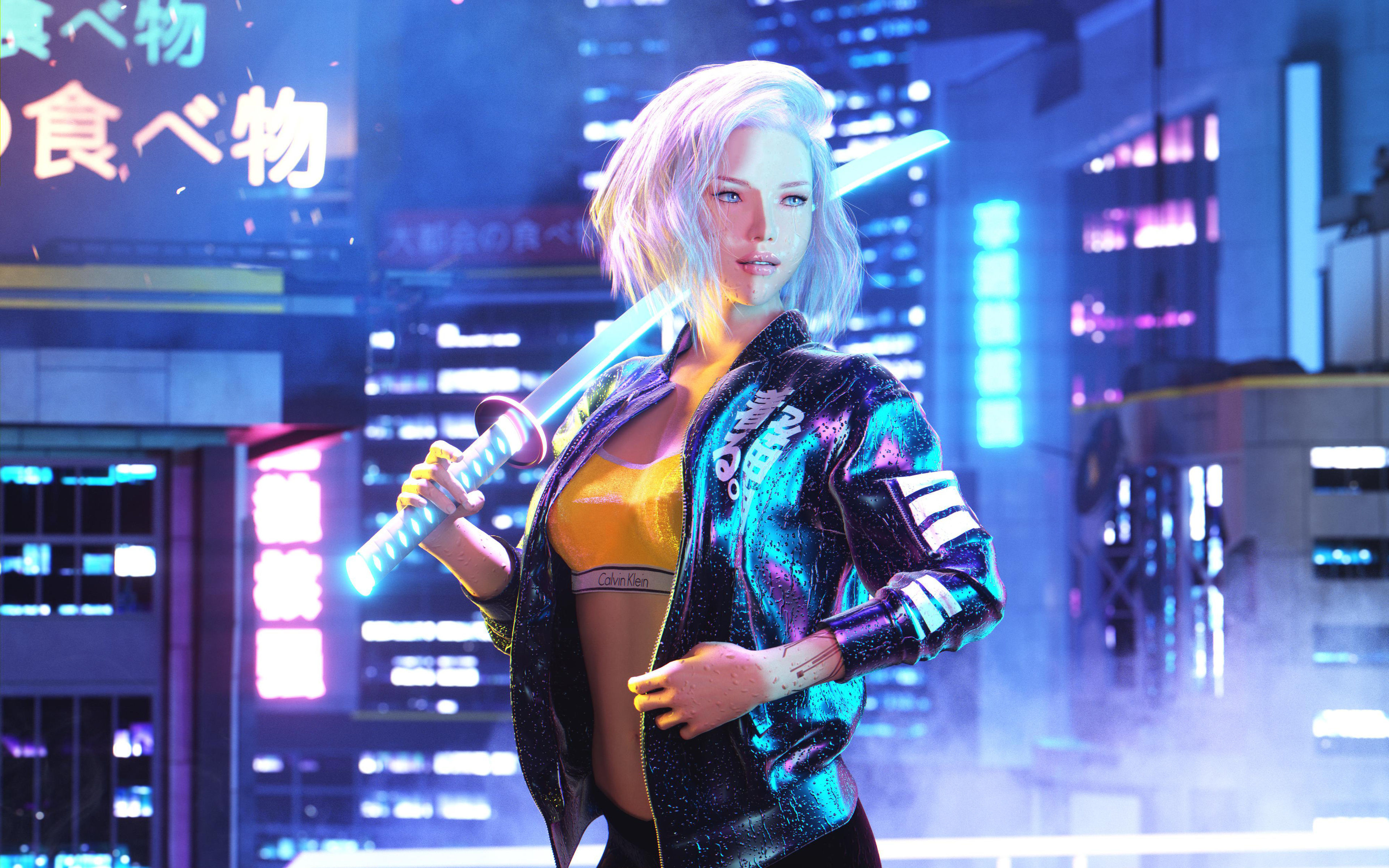 Wallpaper #Imh7F5MBSpphPi3-_A9s230 Cyberpunk 2077 Art Girl Wallpaper 4K