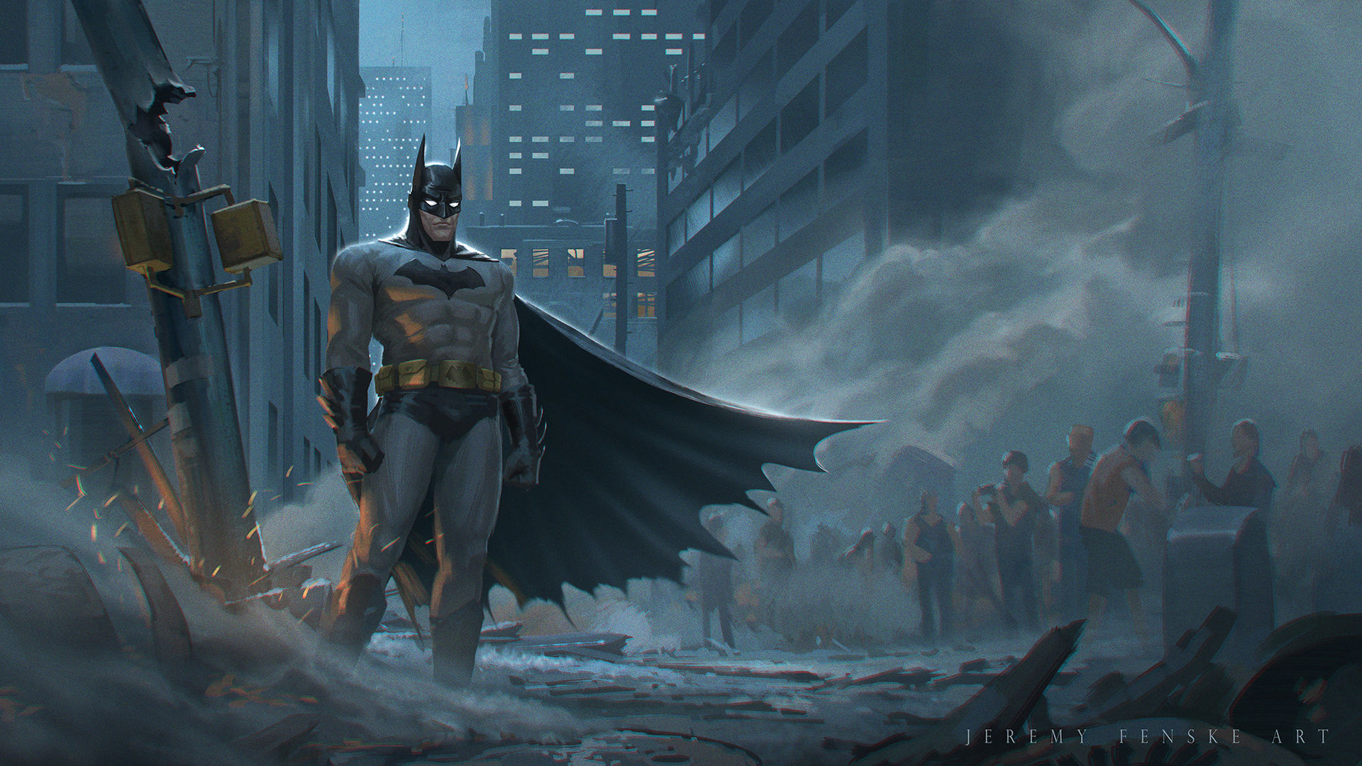 Wallpaper #45a63 Batman AI Artwork