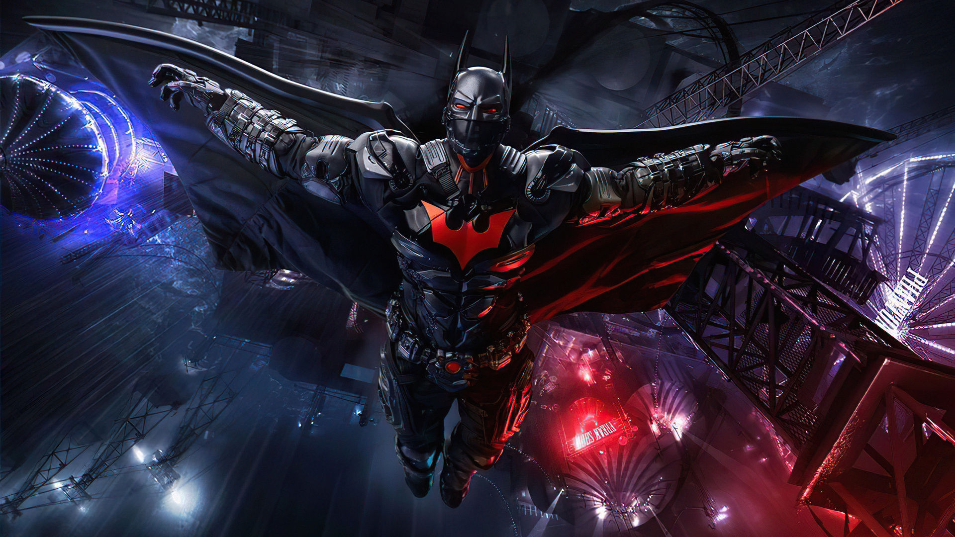 Wallpaper #y3P4hY4BFI5NbQksah7844 1920x1080 High Tech Batman Suit Open Wings 5K Laptop Full HD 1080p HD