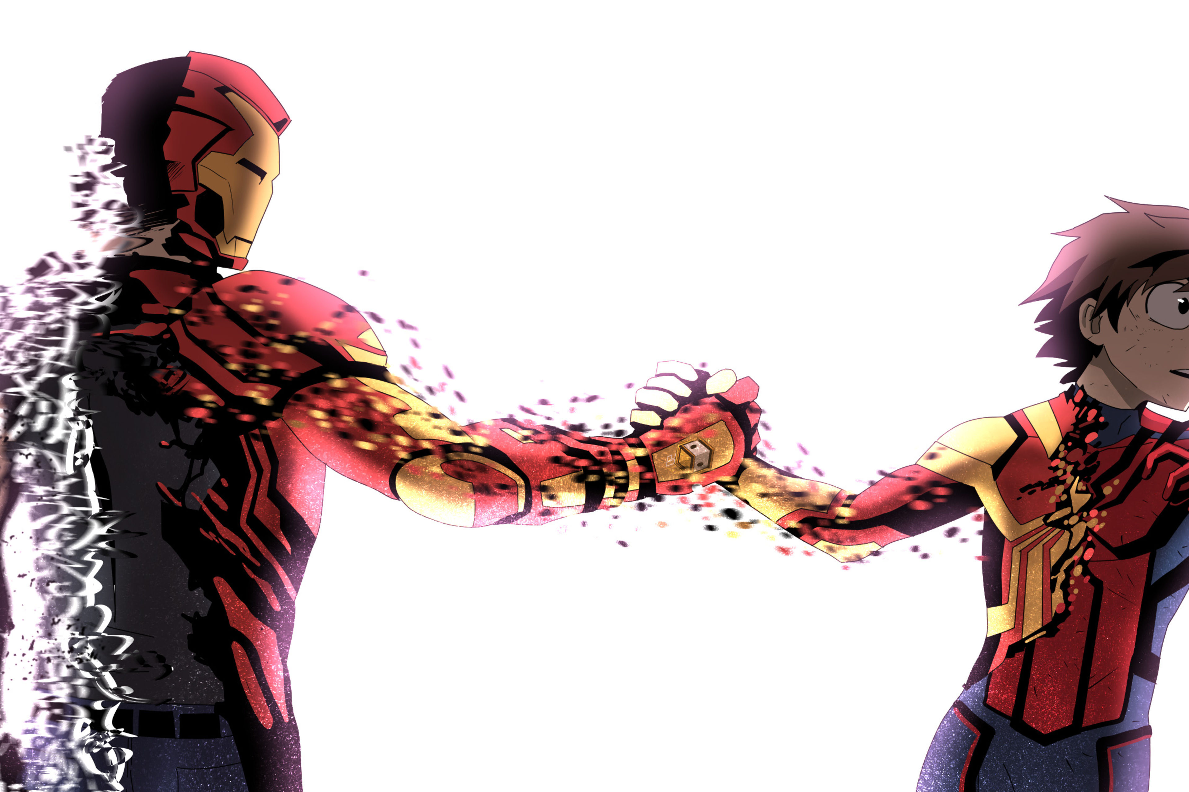 Wallpaper #7bec7 1920x1080 Iron Man Spider Man Come Together Laptop Full HD 1080p HD 4K