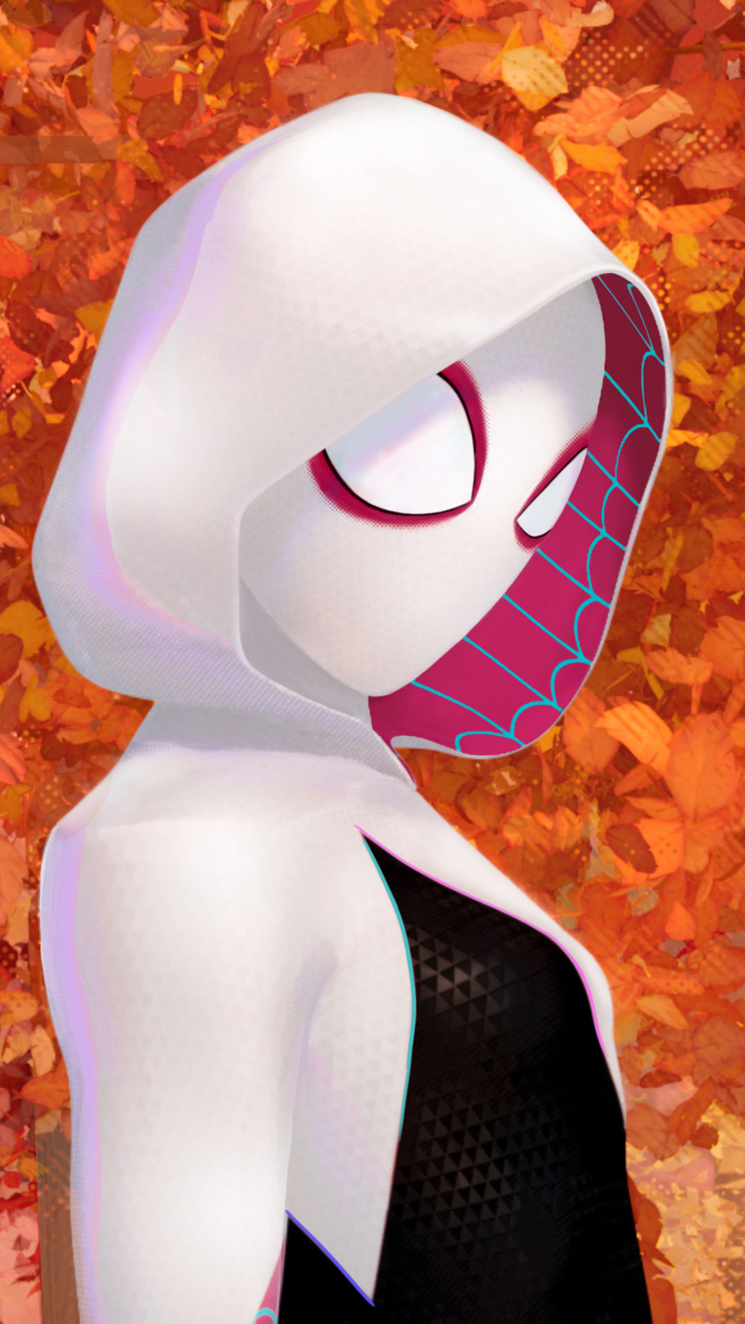 Wallpaper #D_QkOpMBKFX8bn3rd3iD110 1080x1920 Gwen Stacy in Spider Man into the Spider Verse Movie iPhone 7