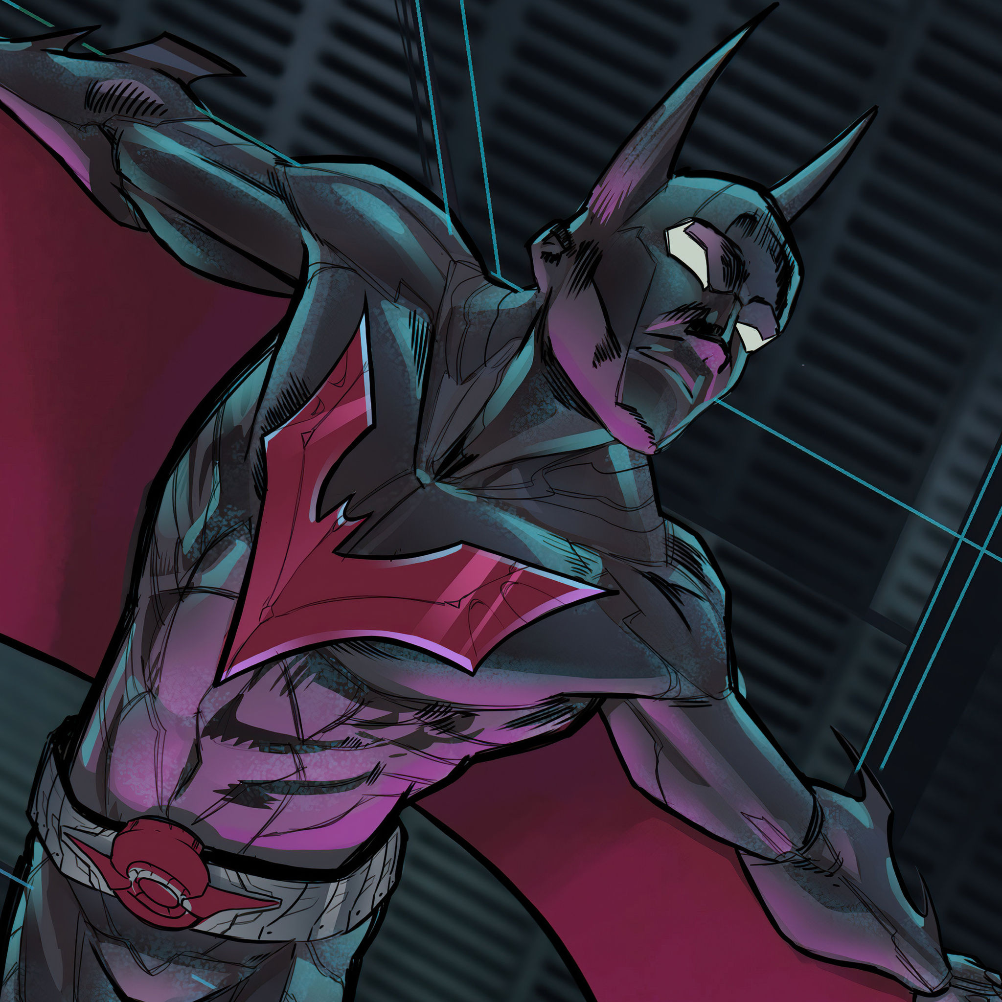 Wallpaper #KHMmho4BFI5NbQksJx8h4 2048x2048 Batman Beyond Fan Art iPad Air HD 4K Wallpapersimages