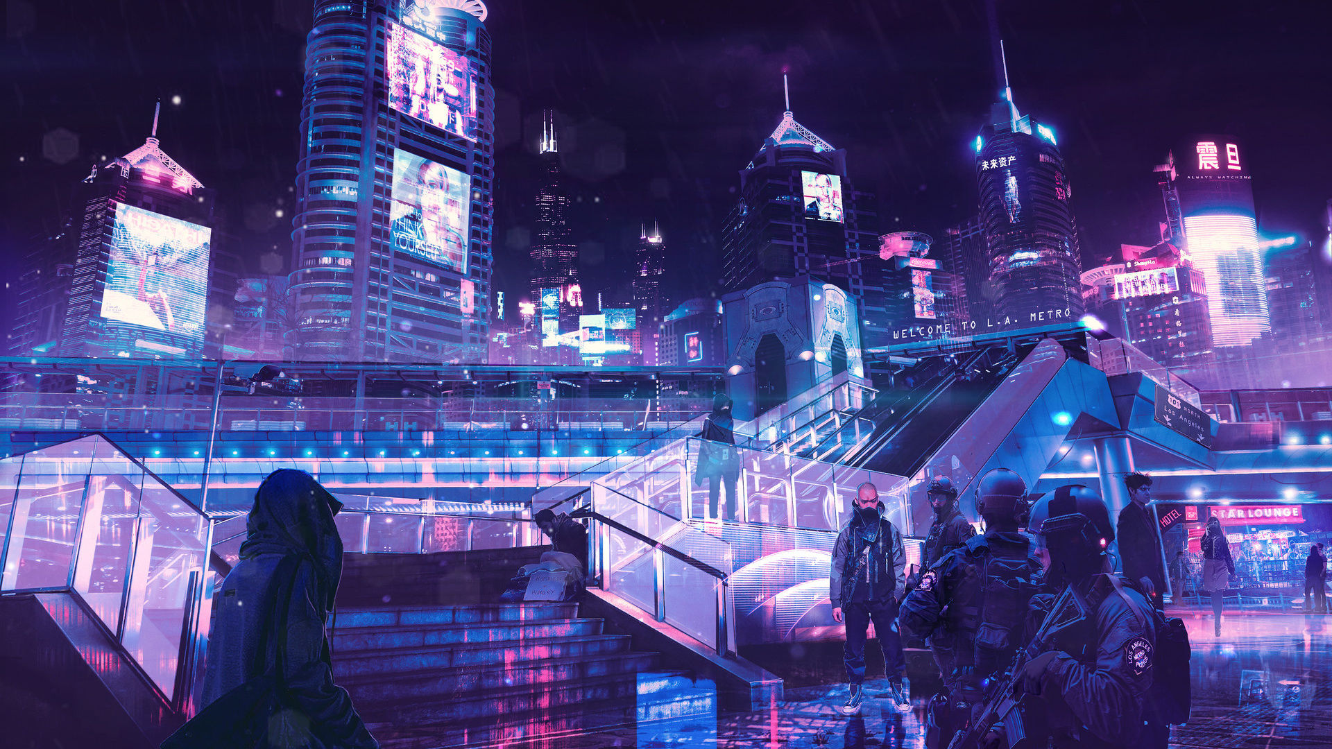 Wallpaper #bX2i844Bnwiau_P6NQ1R40 Koleksi Gambar Cyberpunk Neon Wallpaper 4K Lengkap Cyberpunkwall