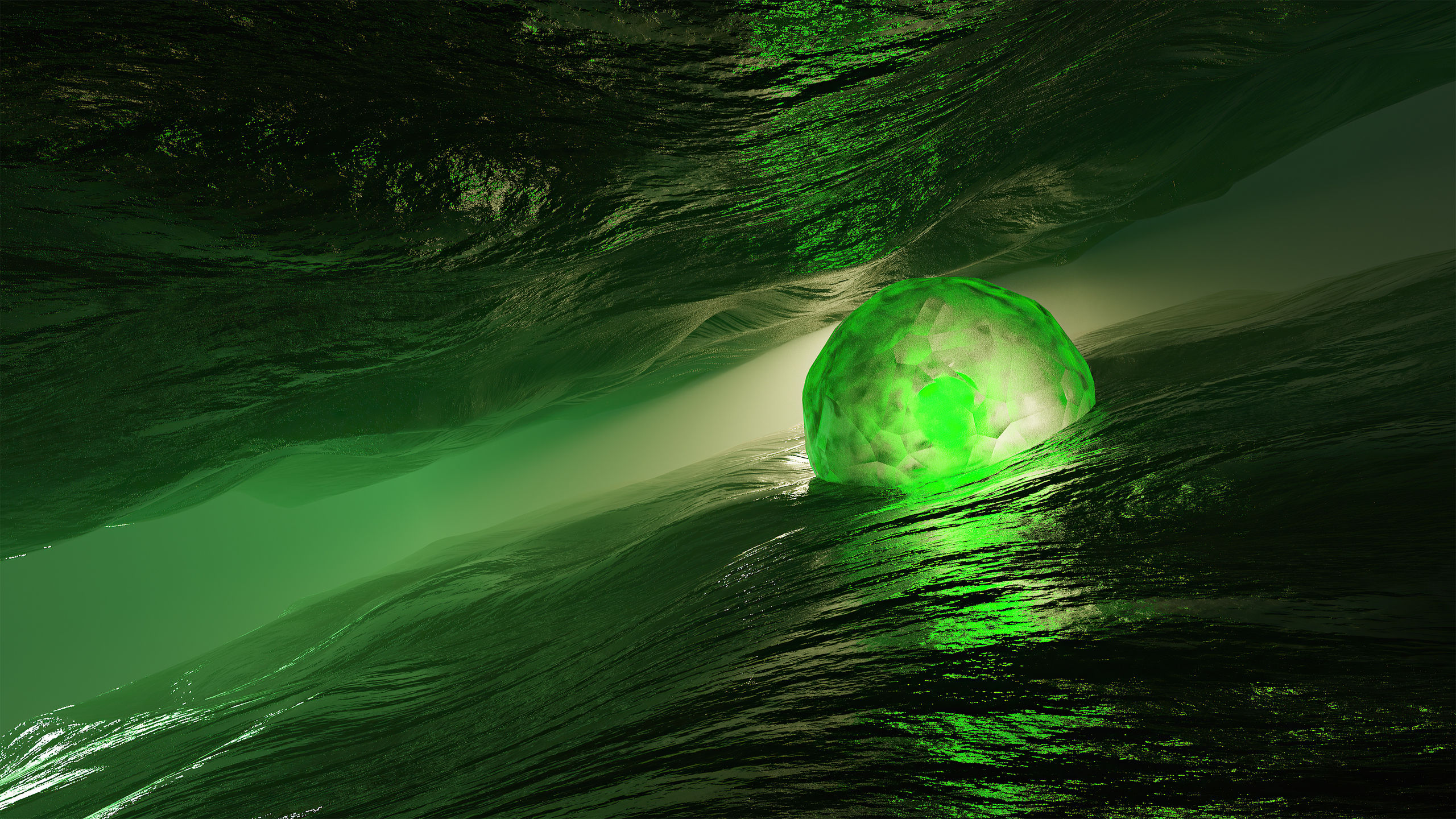 Wallpaper #2mfKApMBSpphPi3-qbA49 2560x1440 Green Space Planet Blended 4K 1440p Resolution HD 4K