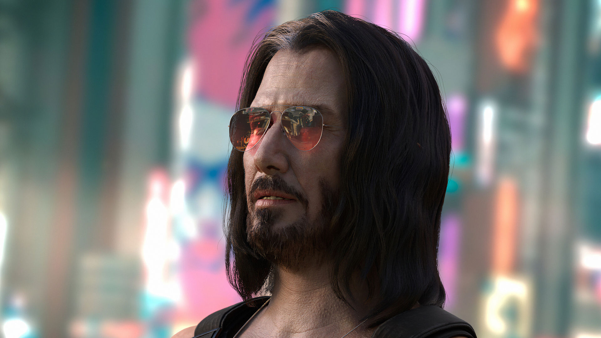 Wallpaper #VhkHBI8BtGB6xQ78ok2G18 1920x1080 4K Keanu Reeves in Cyberpunk 2077 Laptop Full HD 1080p HD 4K