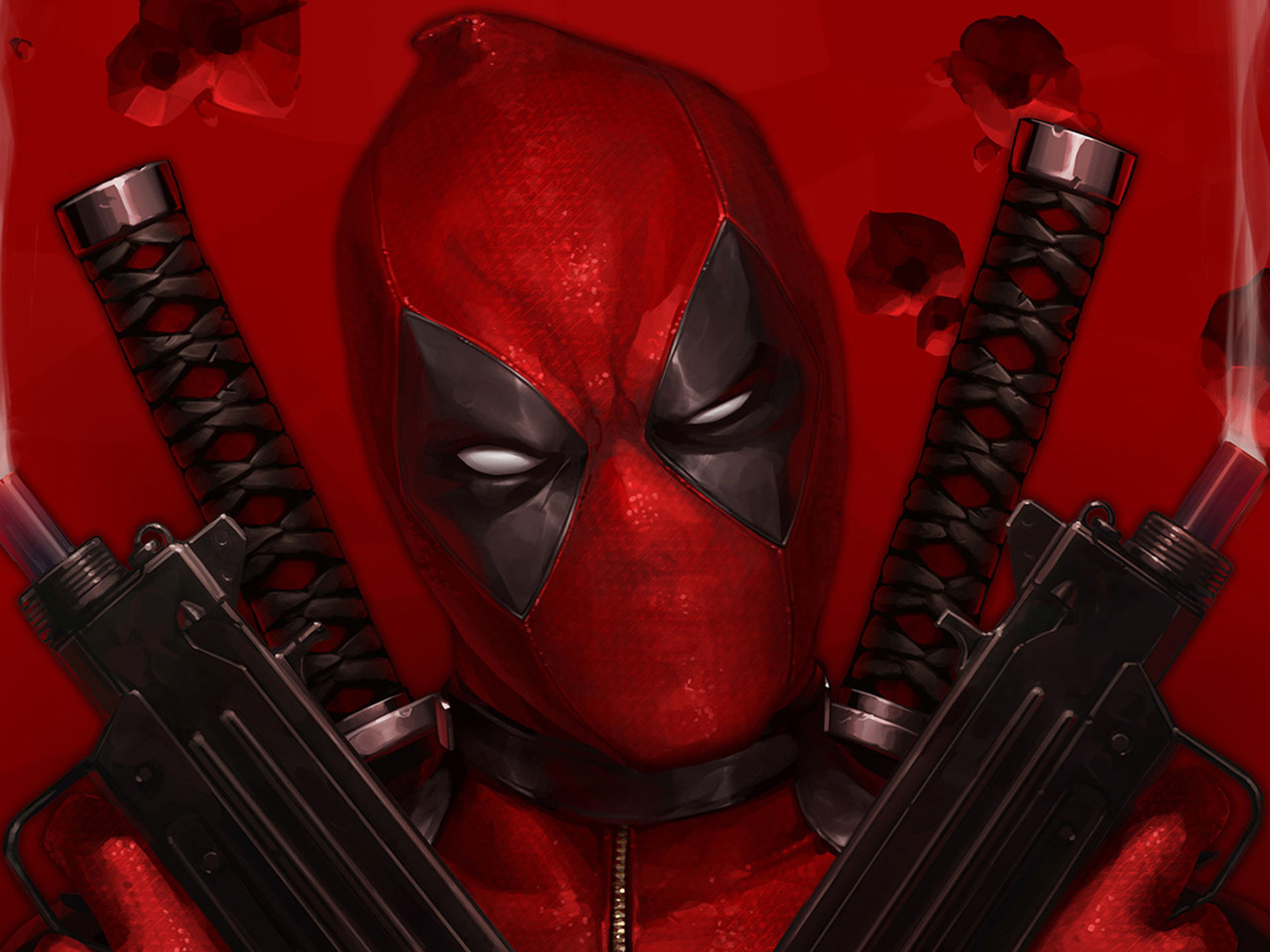 Wallpaper #M7gdTJIBJvJKYCmEwdEf55 1920x1440 Deadpool with Guns Up Art 1920x1440 Resolution HD 4K