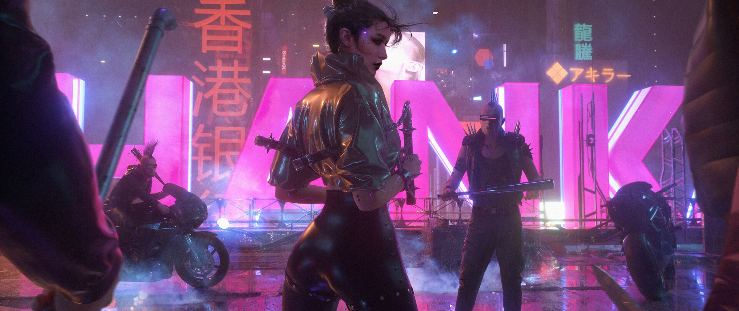 Wallpaper #-0VOk44B7YBJg1BVGZ5L35 2560x1080 Cyberpunk Chinese Kungfu 4K 2560x1080 Resolution HD 4K