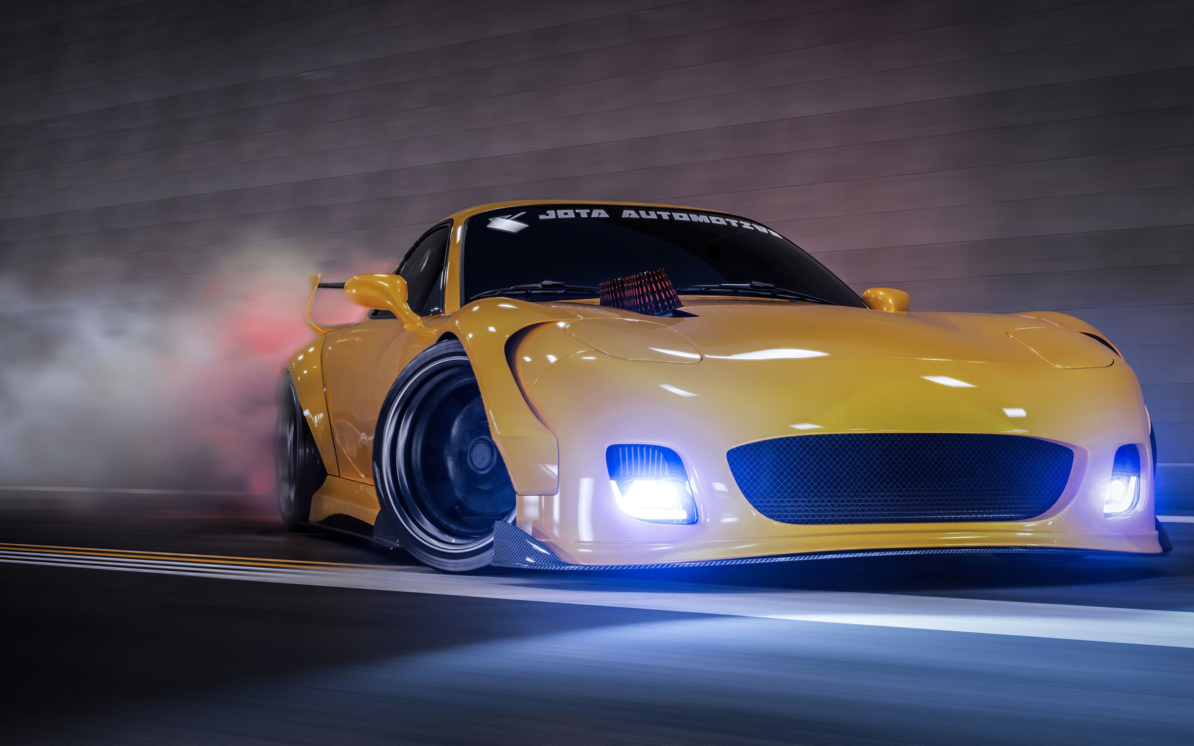 Wallpaper #3520E 1920x1080 Mazda Rx7 Digital Artwork 4K Laptop Full HD 1080p HD 4K