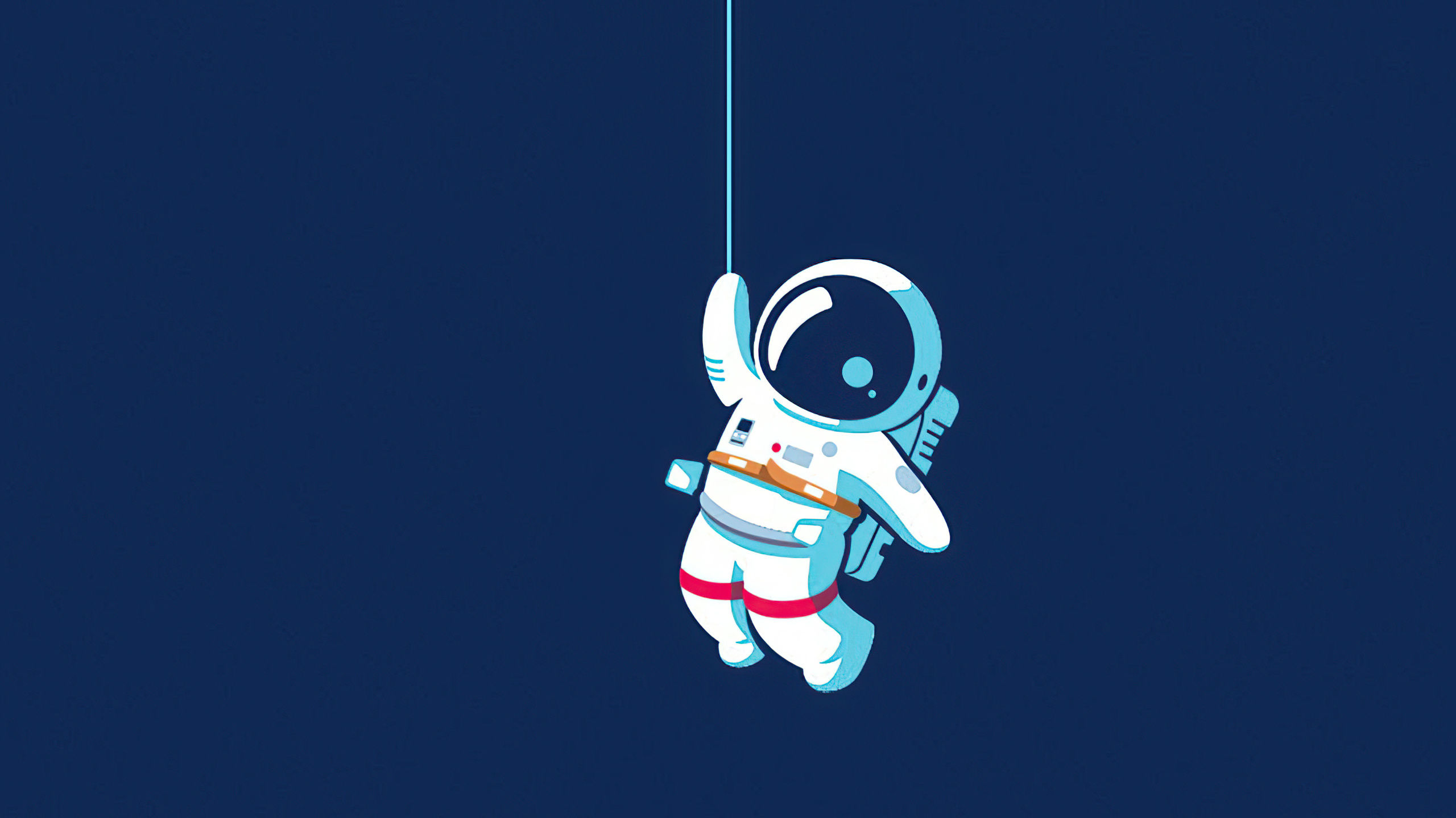 Wallpaper #YjGbNZMB5zzyi_yY1Fda327 2560x1440 Astronaut Hanging on Moon 4K 1440p Resolution HD 4K
