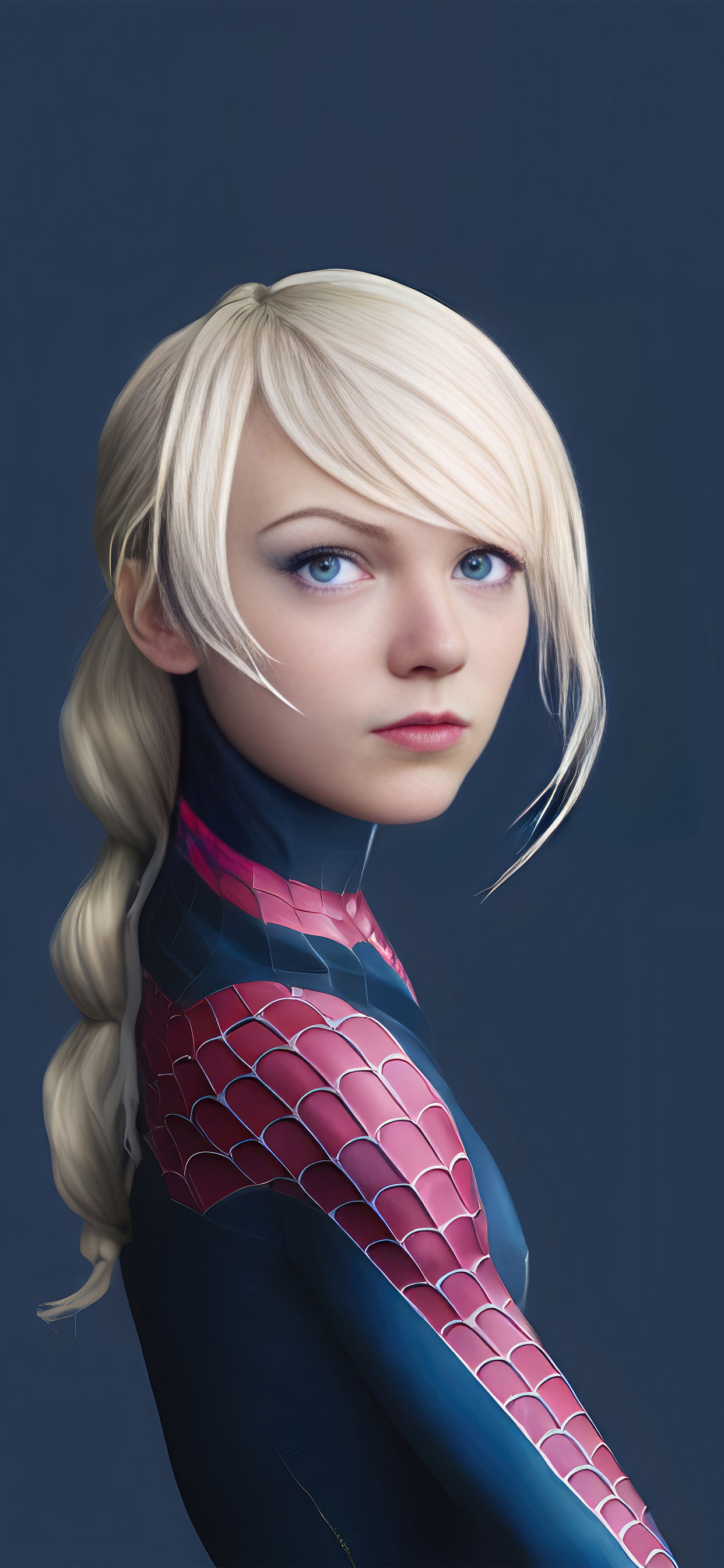 Wallpaper #AfSaOpMBKFX8bn3rEnm370 1242x2688 Gwen Stacy as Gwen Illustration iPhone Xs Max HD 4K