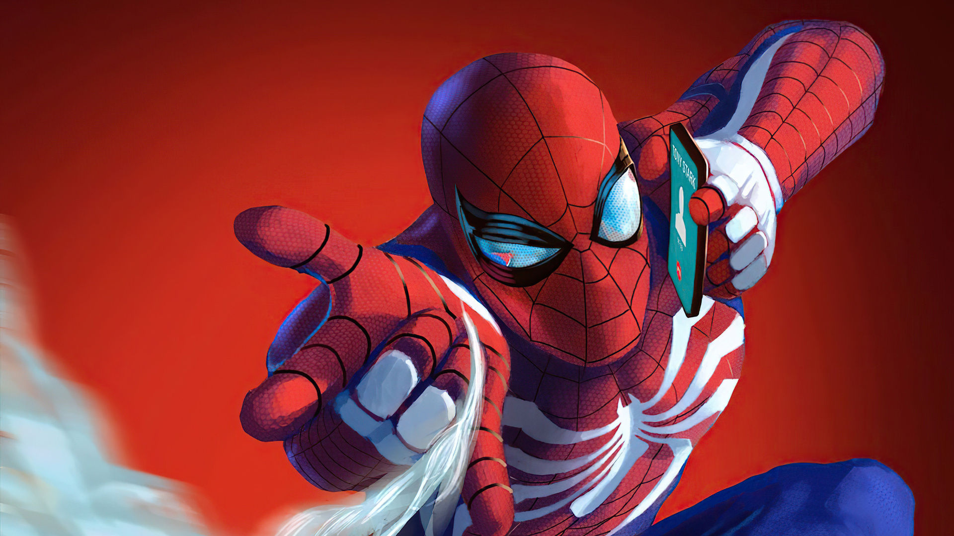 Wallpaper #NgDQ6o4BSdW8dNoukRDV45 1920x1080 Spiderman on Phone 4K Laptop Full HD 1080p HD 4K Wallpapers