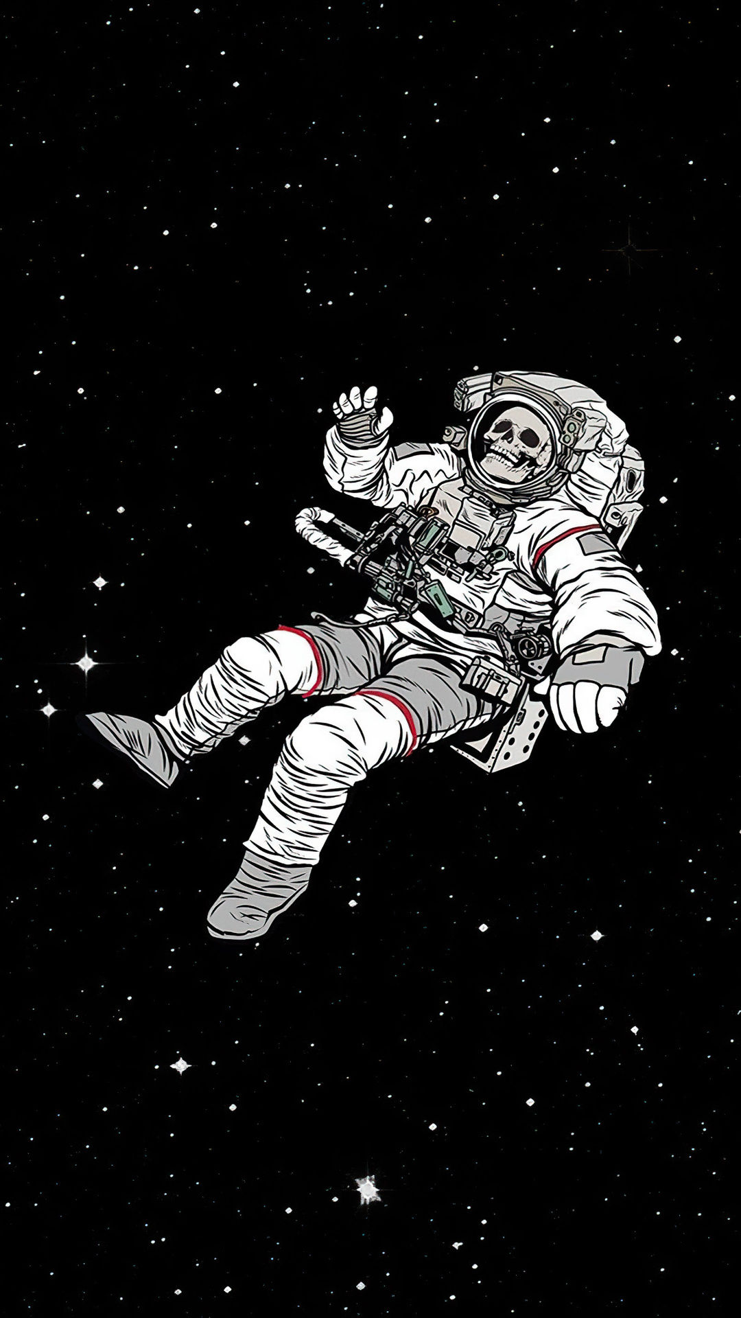 Wallpaper #YjGbNZMB5zzyi_yY1Fda220 1080x1920 Astronaut Skull Sky Falling Dark 4K iPhone 76s6 Plus Pixel