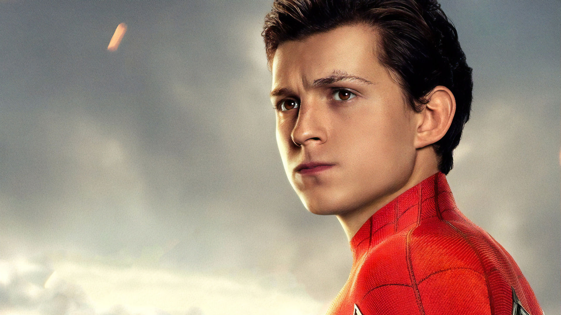 Wallpaper #p3RNxY4B_8f4nGFaKnDG3 1920x1080 Tom Holland as Peter Parker Spider Man Far from Home Poster