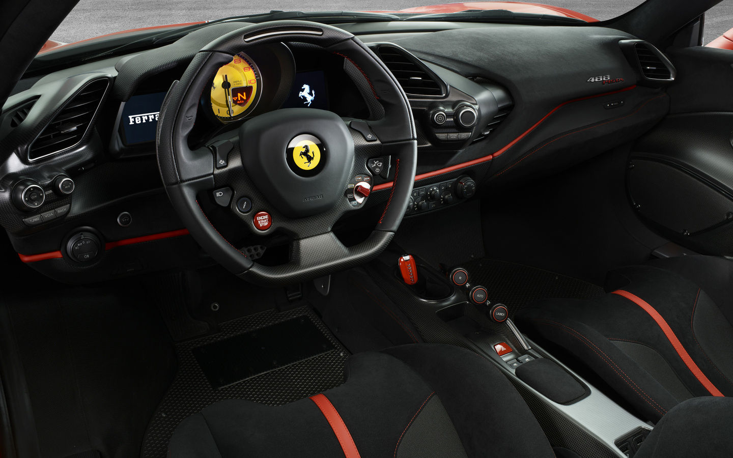 Wallpaper #L33o9I4Bnwiau_P69RGQ4 1440x900 Ferrari 488 Pista Interior 4K Wallpaper1440x900 Resolution HD