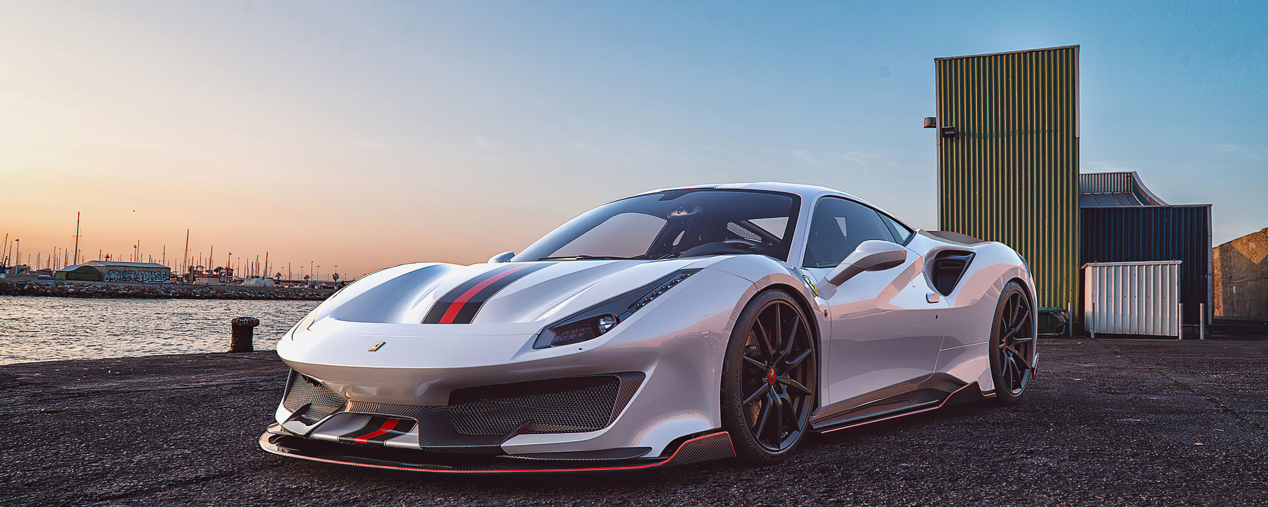 Wallpaper #92dfDZMBSpphPi3-OuTn145 2560x1024 Ferrari 488 Pista Outdoor 2560x1024 Resolution HD 4K