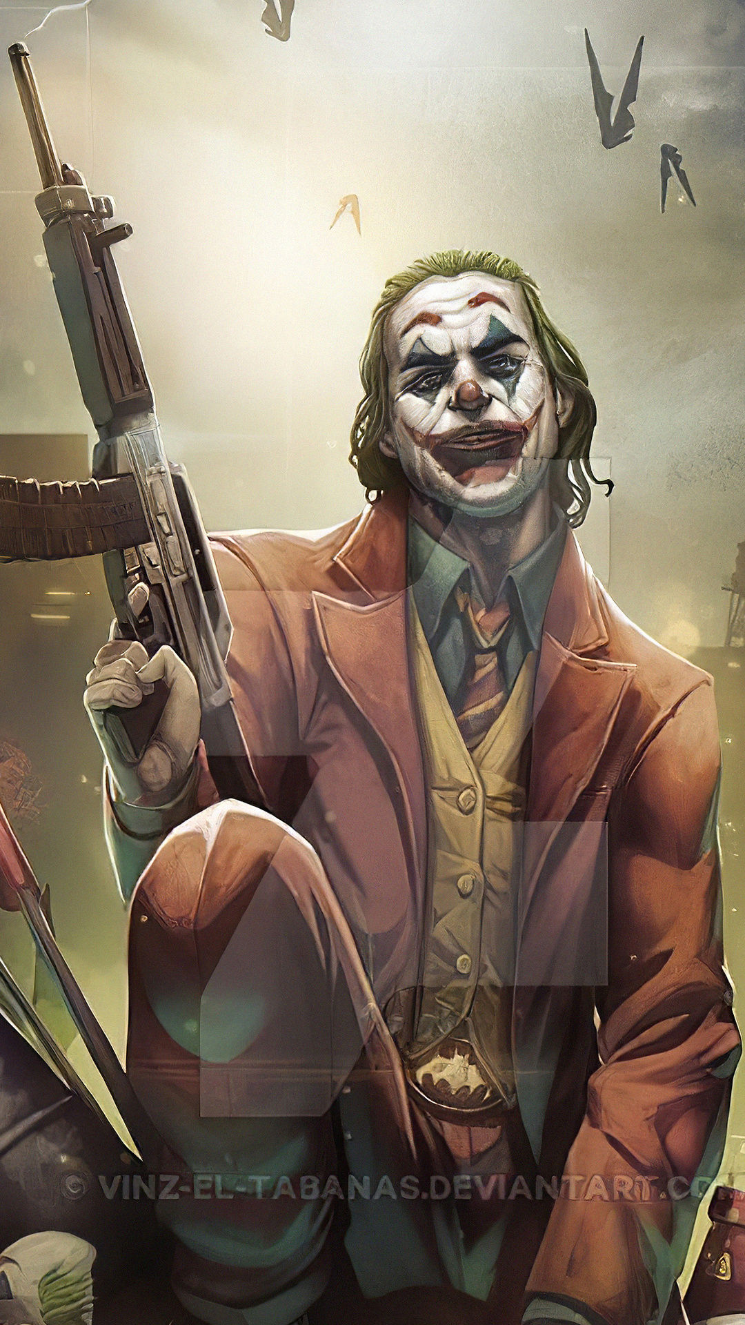 Wallpaper #EhnJLo8BtGB6xQ784ZYP17 1080x1920 Joker with Gun Art4k iPhone 76s6 Plus Pixel Xl One Plus 3