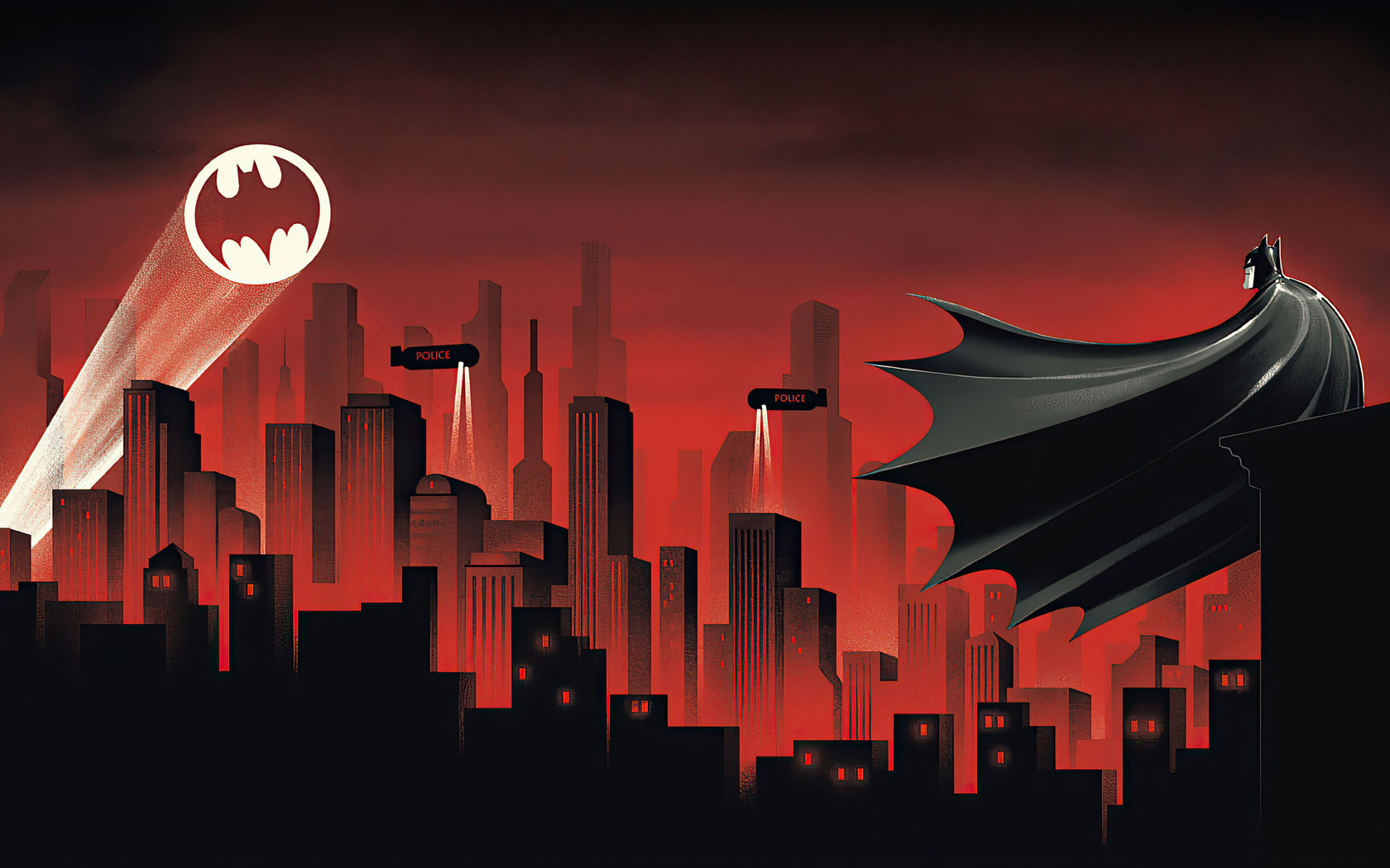 Wallpaper #exnWLY8BtGB6xQ78fZOV29 1680x1050 Batman the Animated Series Red World 4K Wallpaper1680x1050