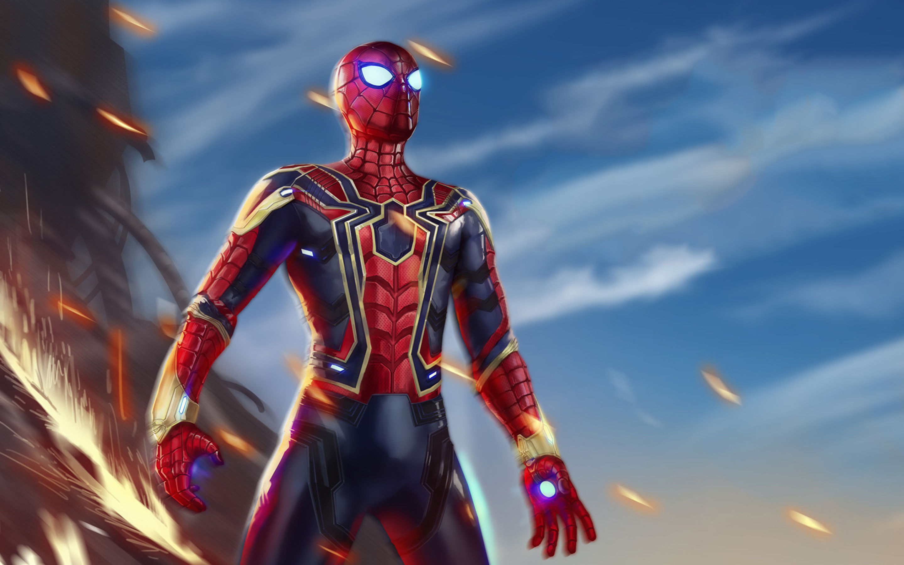 Wallpaper #en1K8o4Bnwiau_P64Avn52 2880x1800 Iron Spiderman Avengers Infiniy War Macbook Pro Retina HD 4K