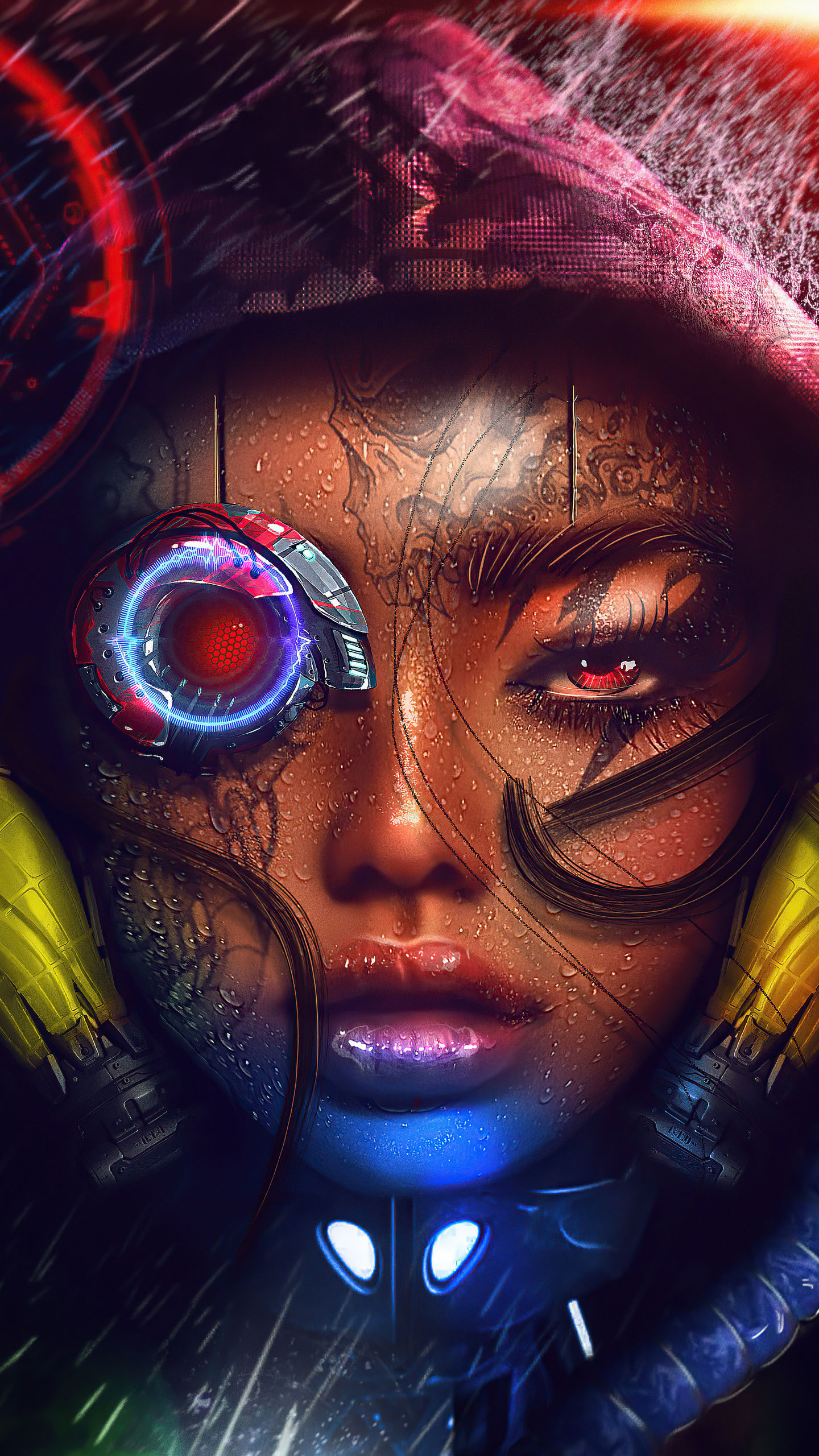 Wallpaper #JXNhhI4BFI5NbQksOB0z41 1440x2560 Cyberpunk Portrait Samsung Galaxy S6s7 Google Pixel Xl