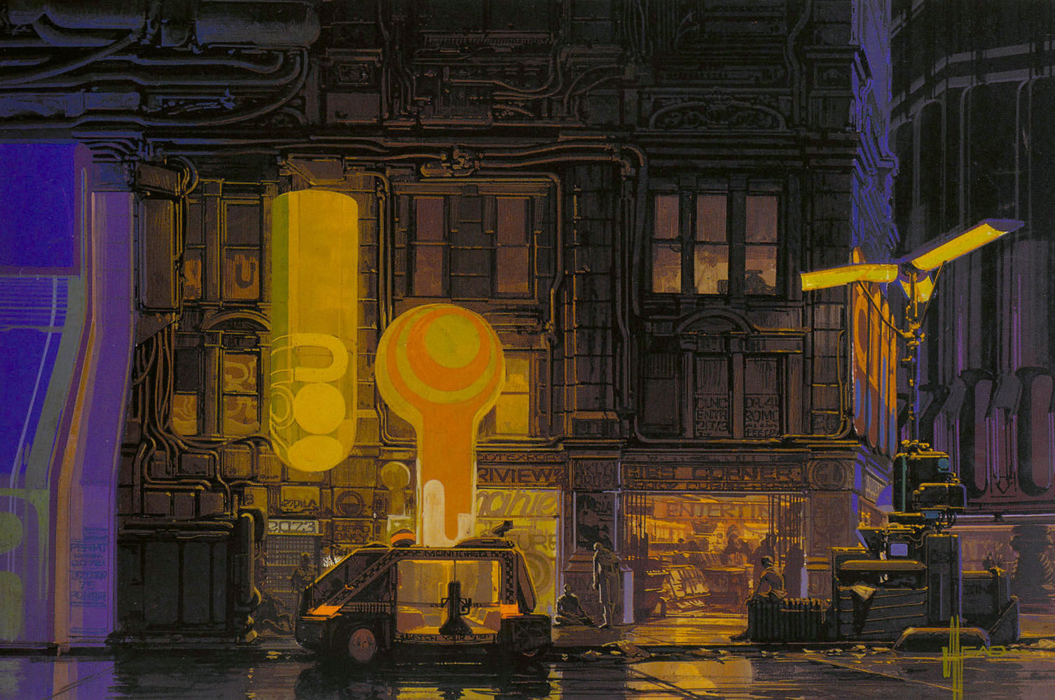 Wallpaper #NIJmQJMB0GiFKesMCsGr306 Soncept Art for Blade Runner by Syd Mead 1982 Blog