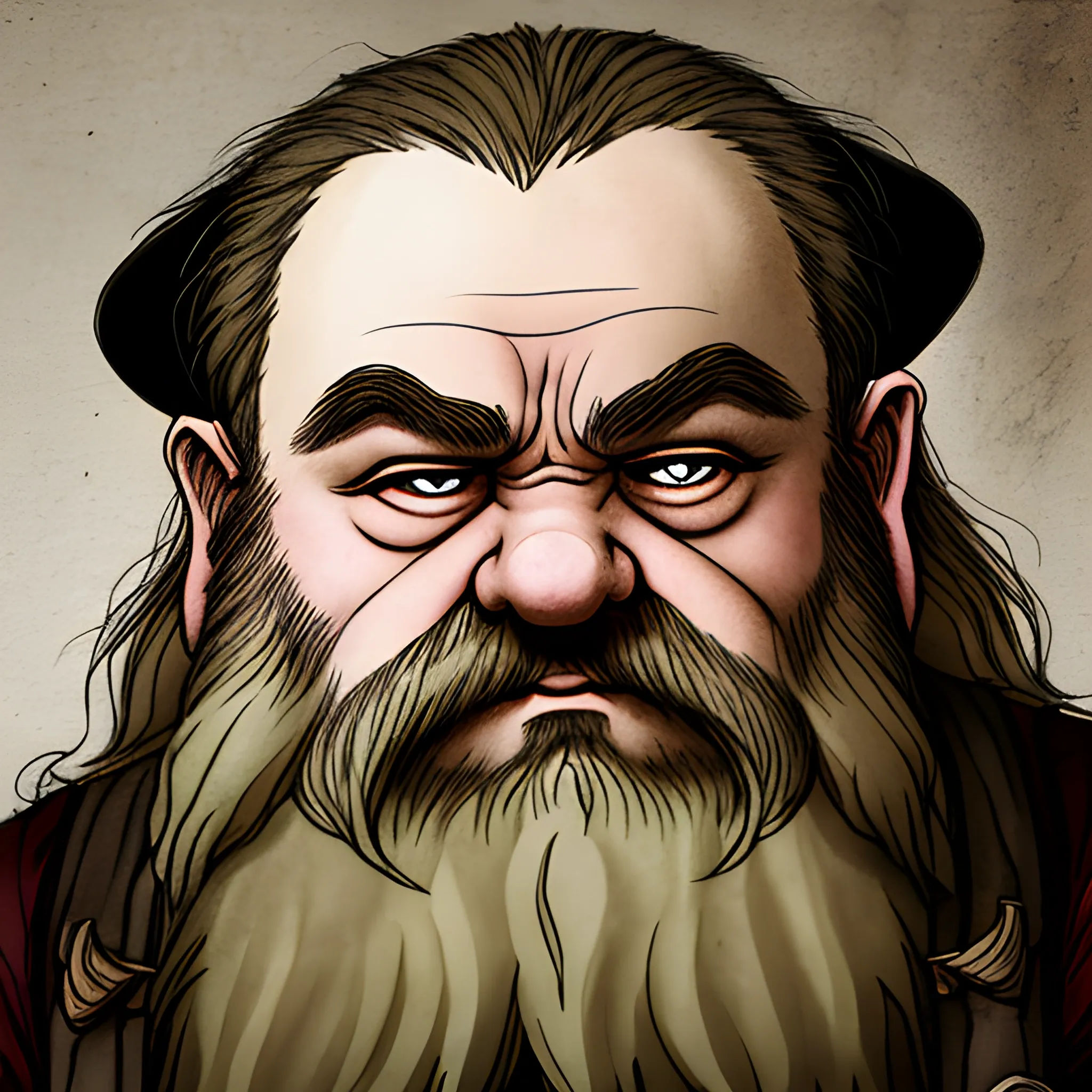 Wallpaper #avA6gJcBi4JM6agGWiFc84 Tolkien Esque Dwarf with Sad Eyes Arthubai
