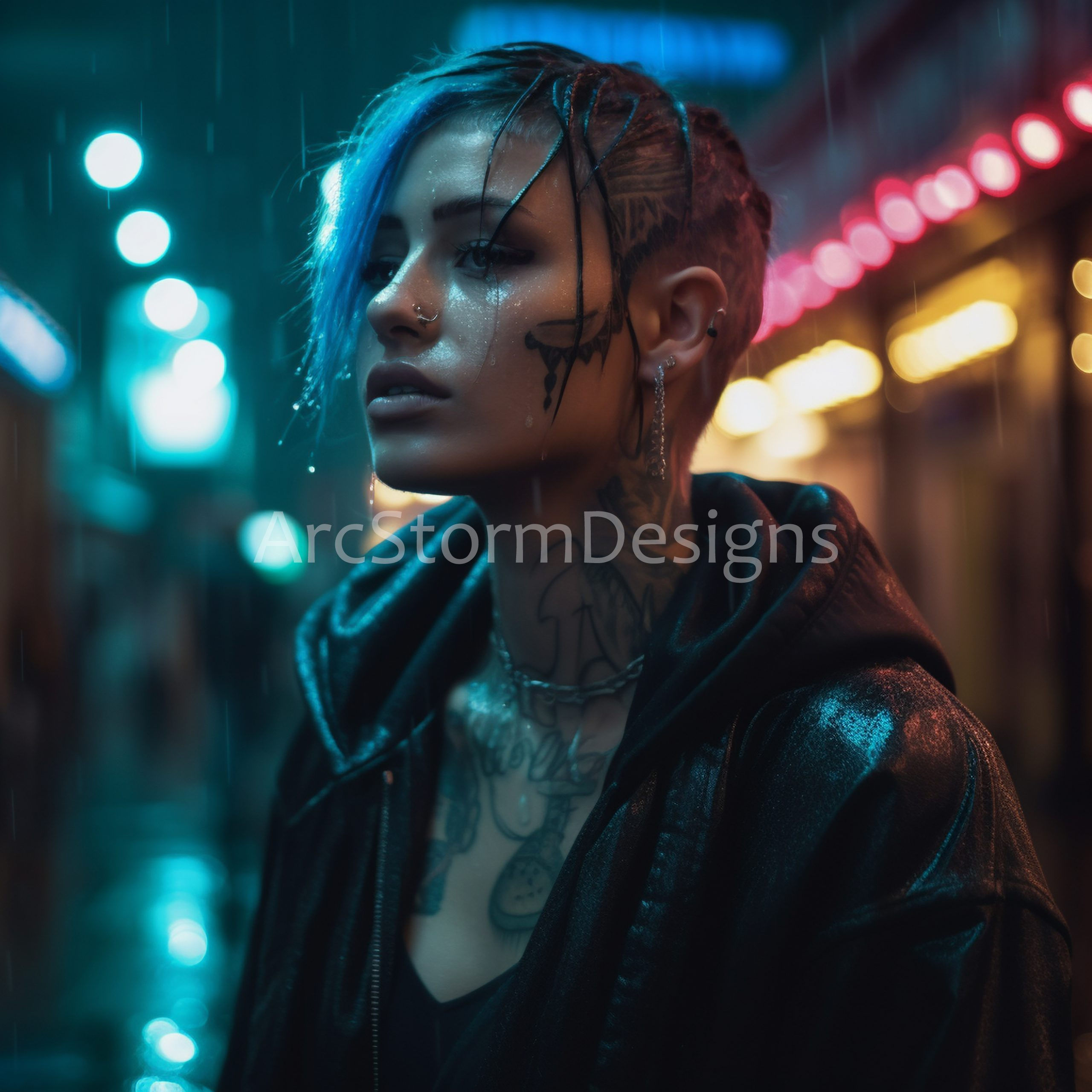 Wallpaper #C2hEFpMBSpphPi3-uguN116 Aldecaldo Nomad Cyberpunks Journey to Night City Arcstormdesigns