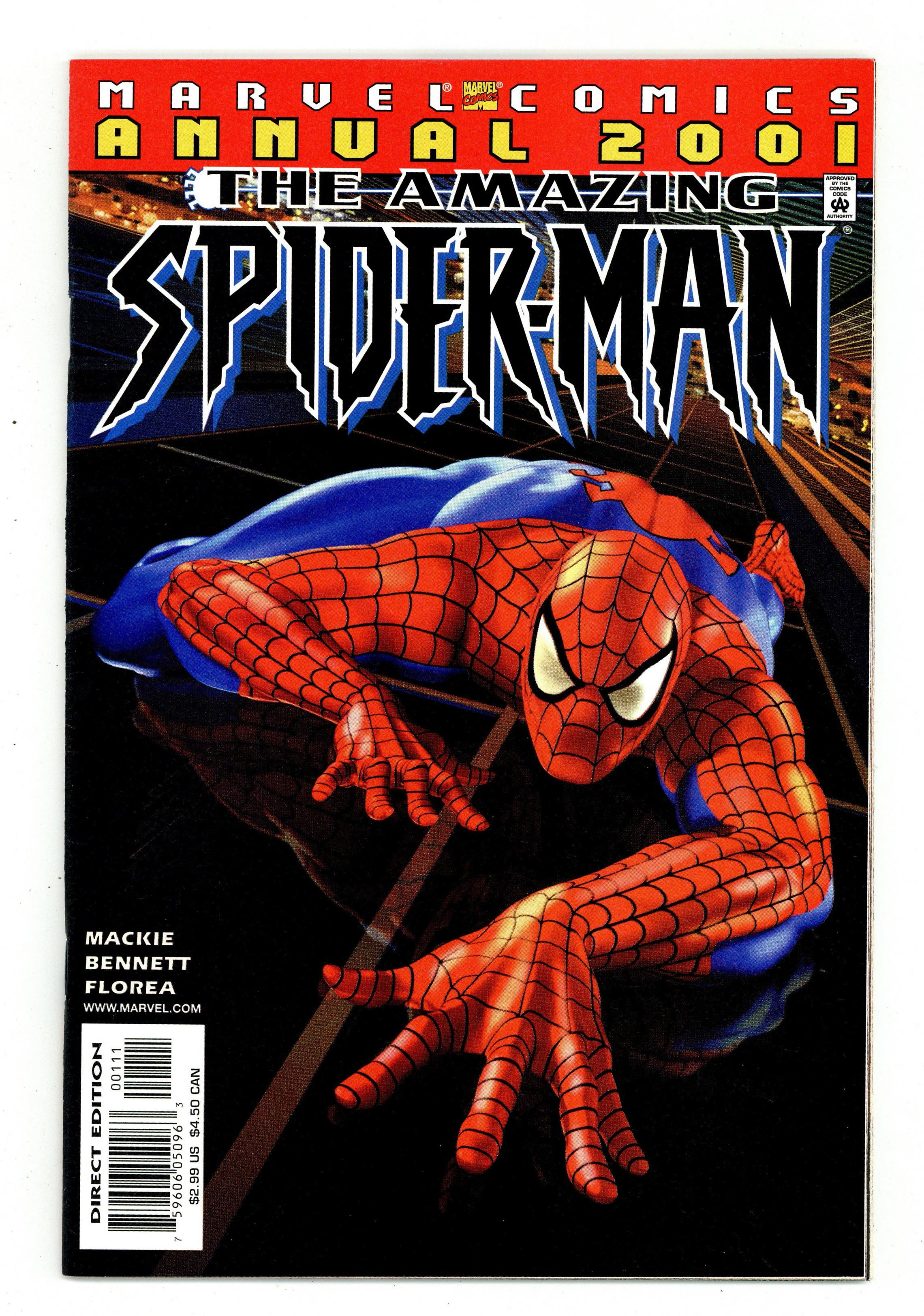 Wallpaper #VBkBBY8BtGB6xQ789FBK54 Amazing Spider Man Annual 2001 Nm 92 eBay